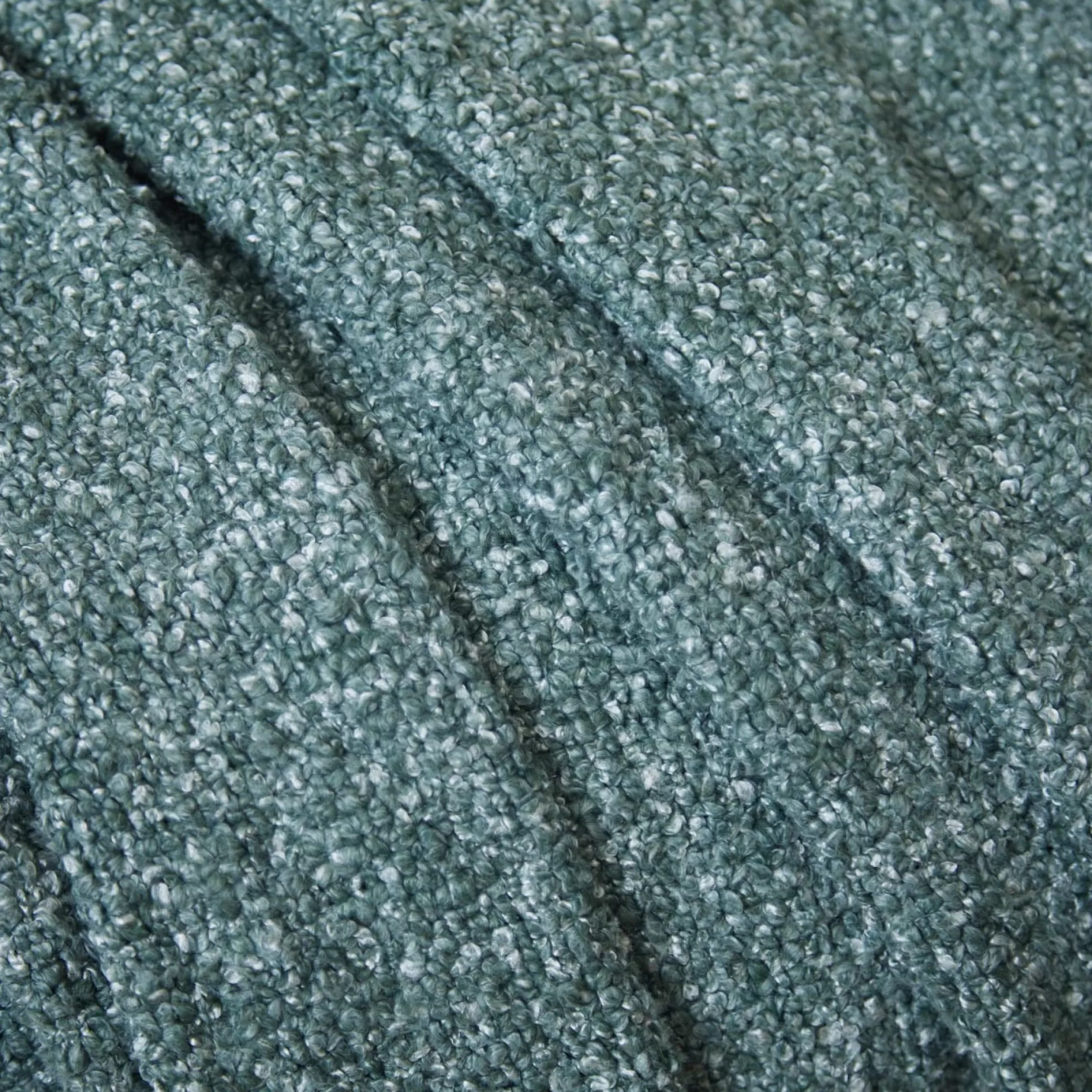 Blankets & Throws>Meadows and Byrne Green Boucle Yarn Throw