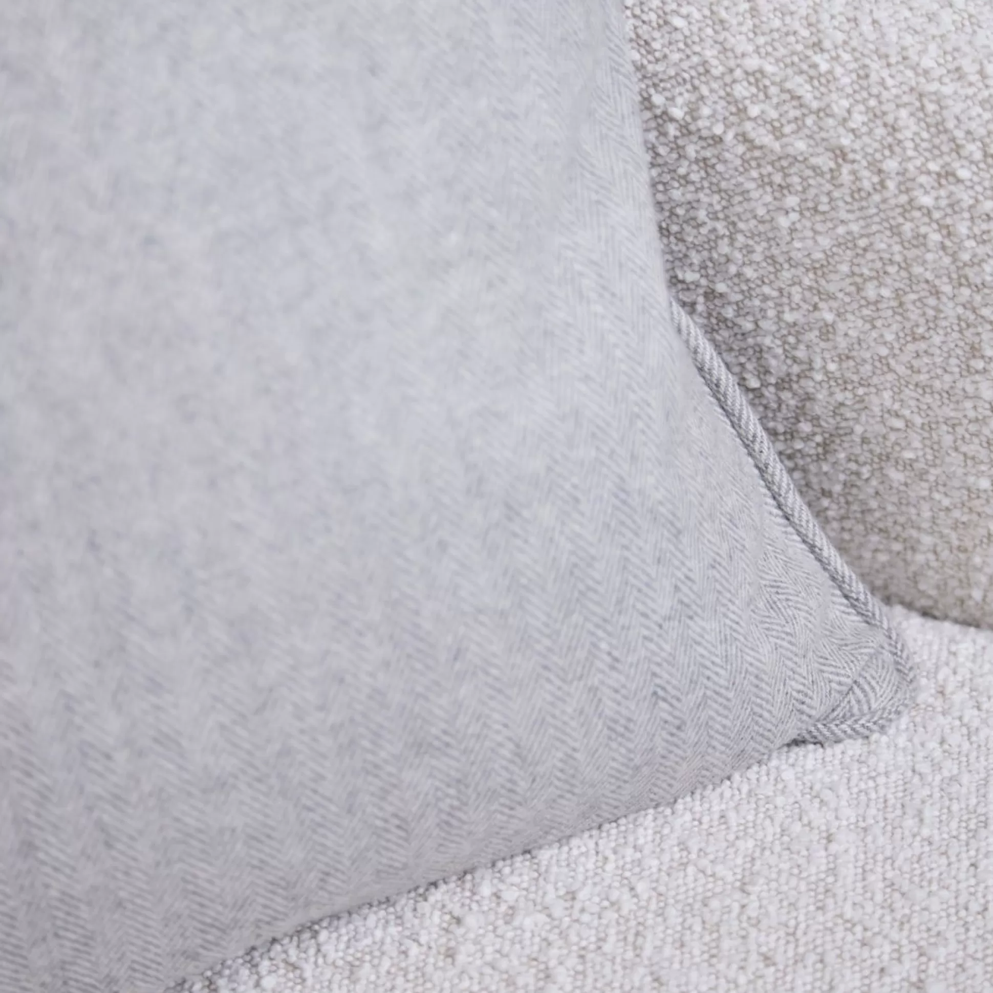 Cushions>Meadows and Byrne Grey Herringbone Cushion
