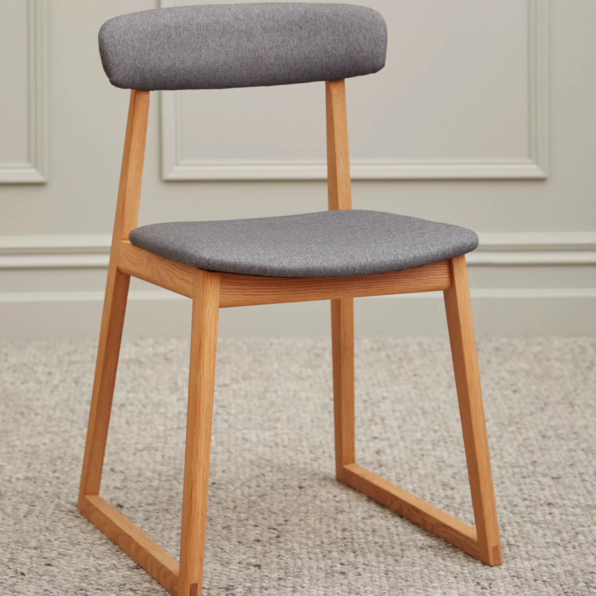 - Dining Chairs>Meadows and Byrne Hendrix Oak And Grey Dining Chair