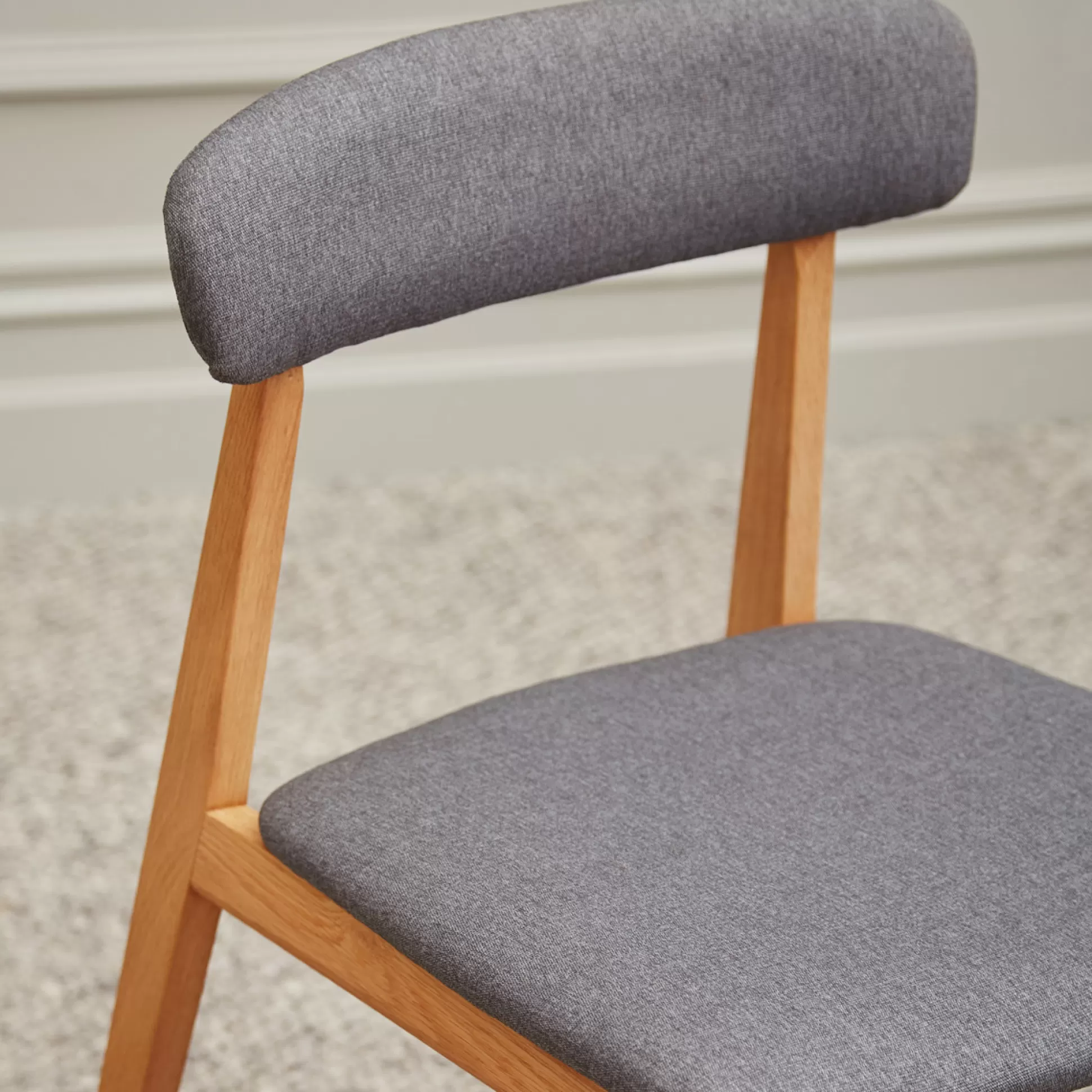 - Dining Chairs>Meadows and Byrne Hendrix Oak And Grey Dining Chair