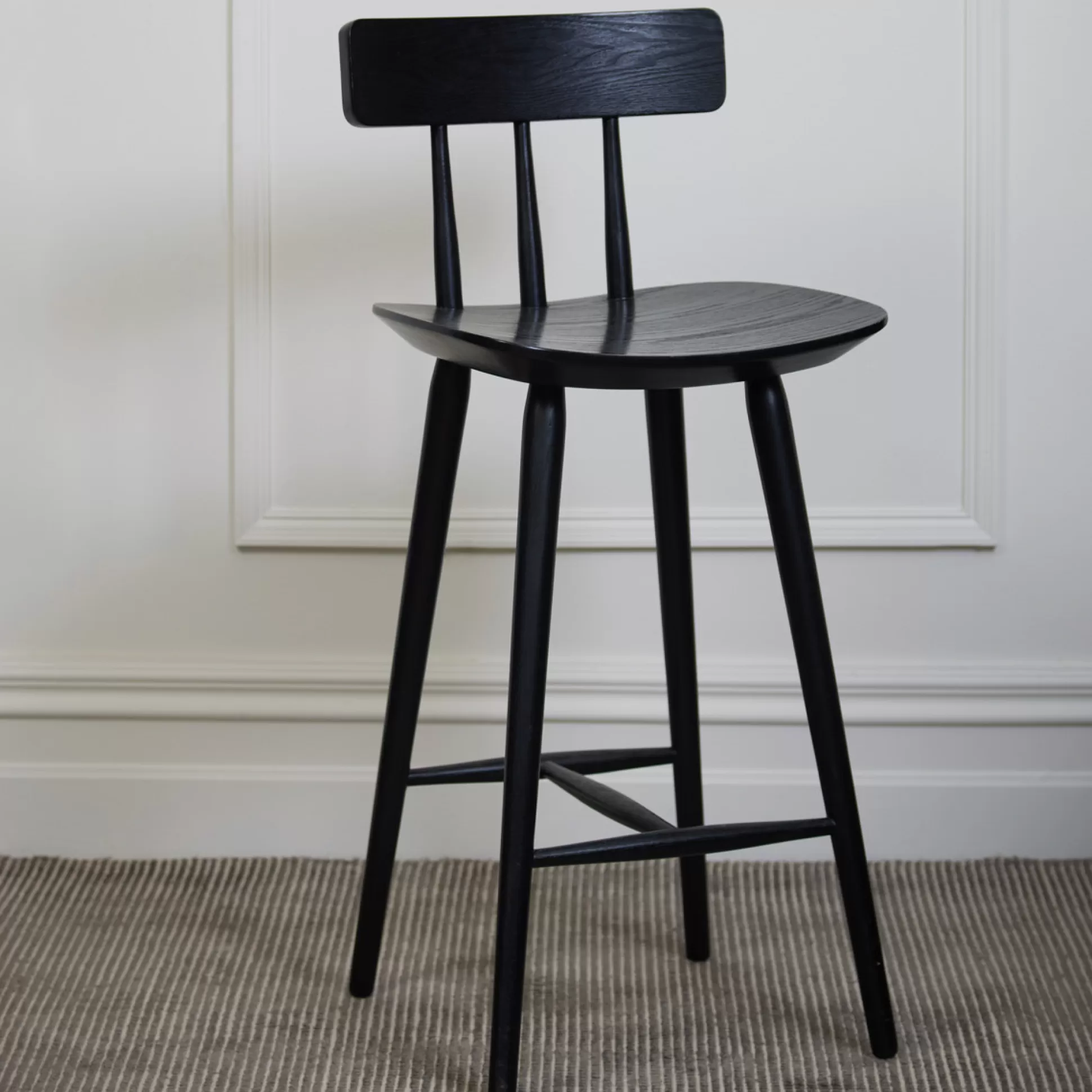 Bar&Counter Stools>Meadows and Byrne Hepburn Counter Stool - Black