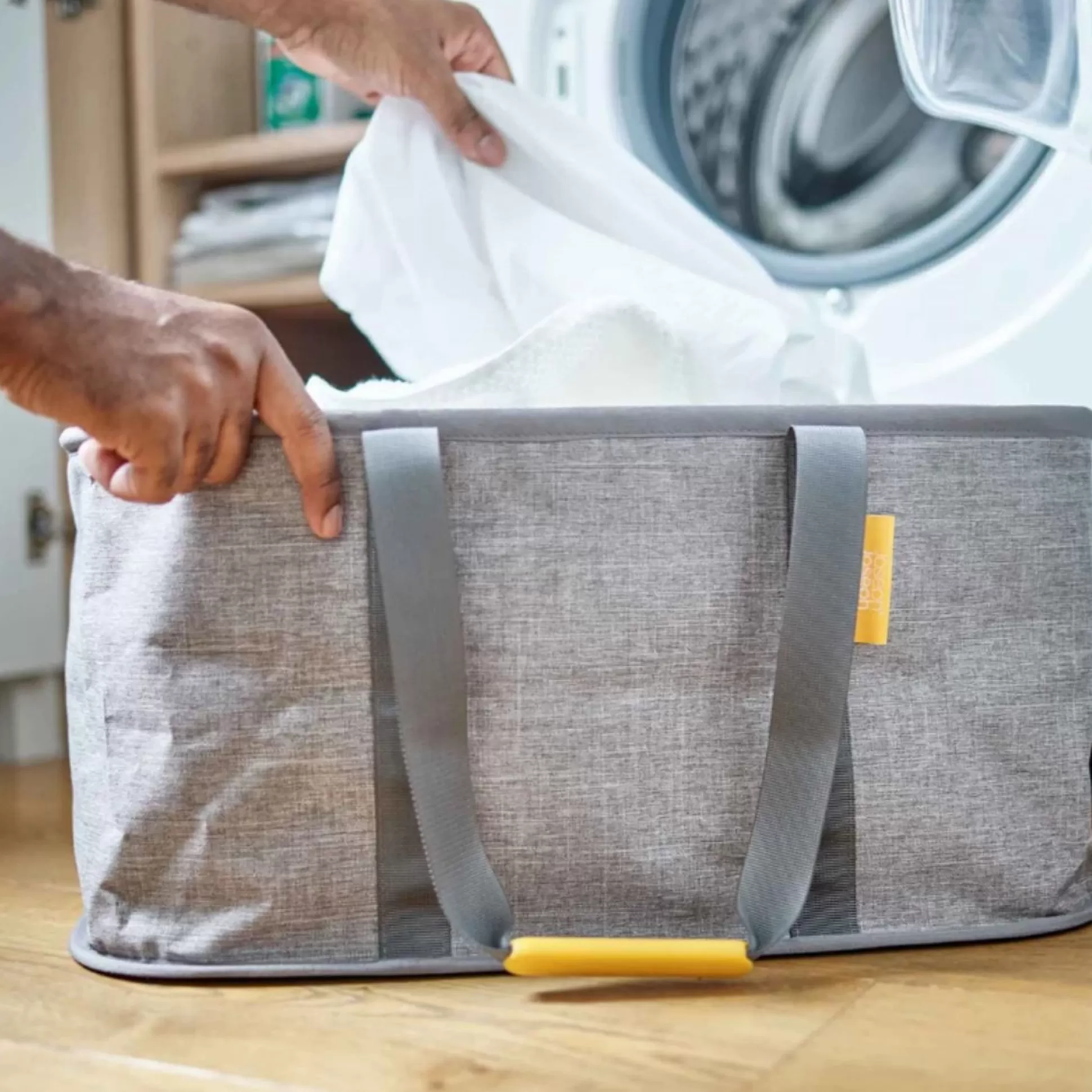Laundry Baskets>Meadows and Byrne Hold All Collapsible Laundry Basket