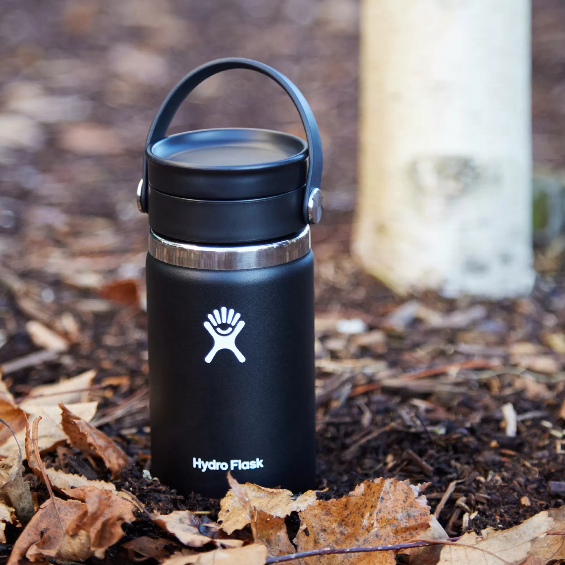 Travel Flasks & Picnic>Meadows and Byrne Hydro Flask 12 Oz Coffee Cup With Flex Sip Lid - Black