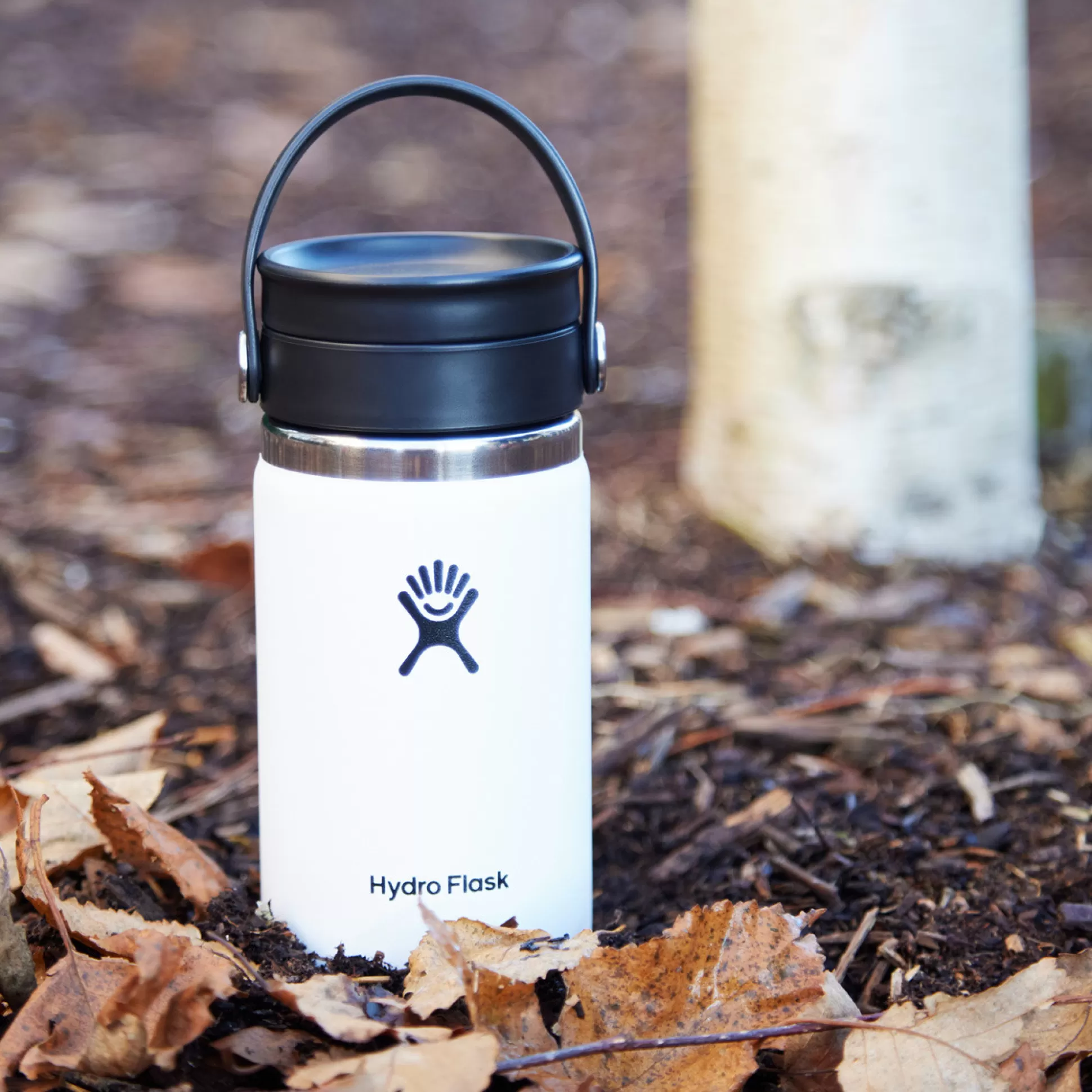 Travel Flasks & Picnic>Meadows and Byrne Hydro Flask 12 Oz Coffee Cup With Flex Sip Lid - White