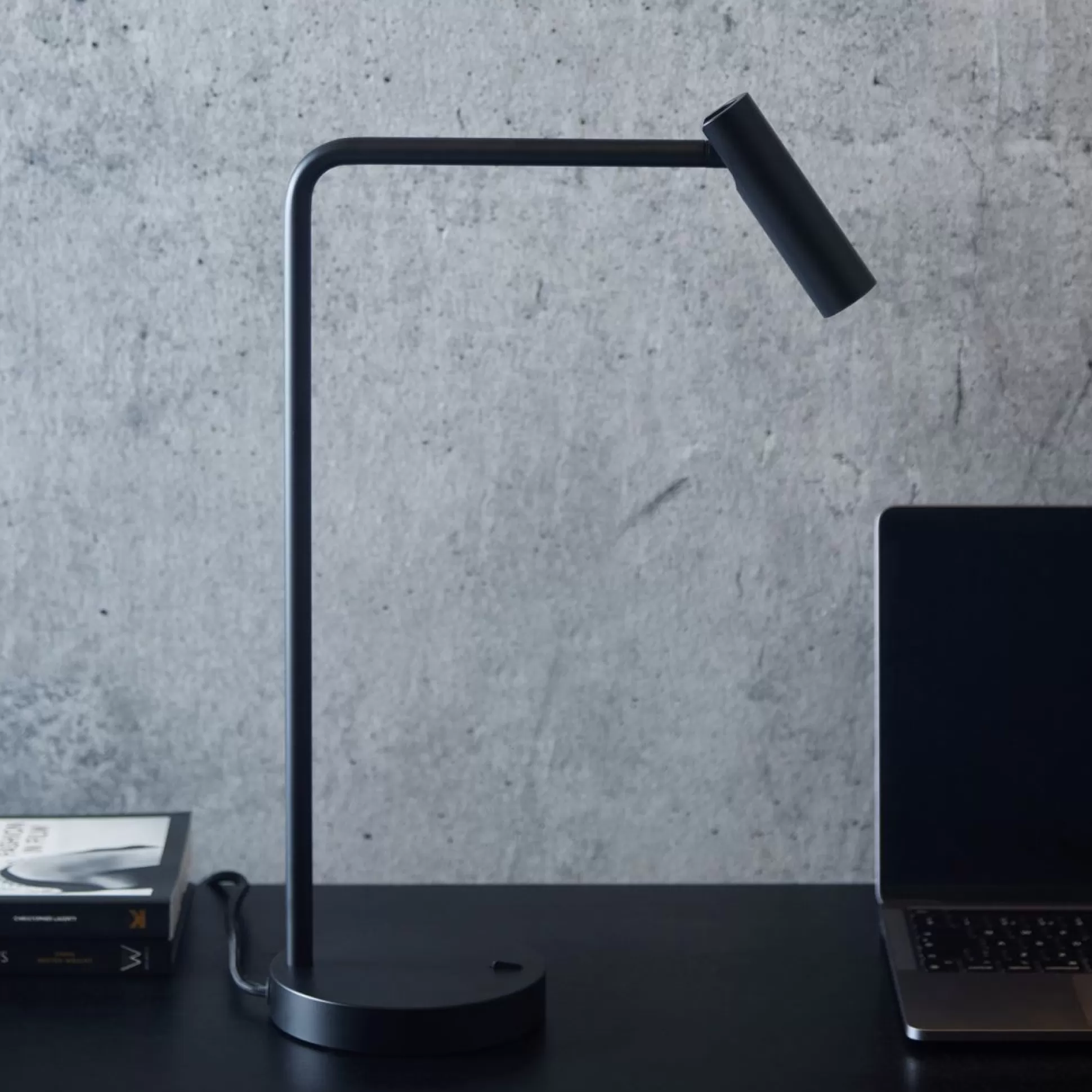 Lamps>Meadows and Byrne Isla Table Lamp In Black