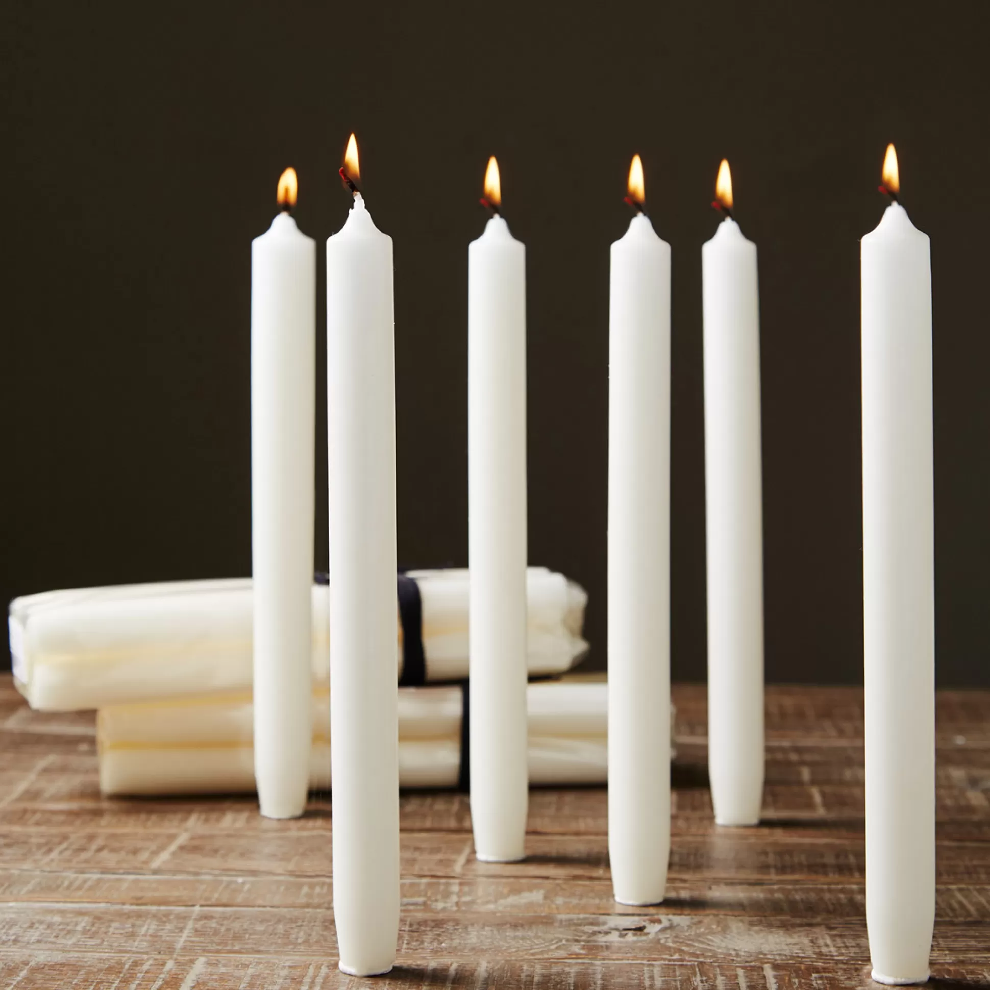 Candles & Diffusers>Meadows and Byrne Ivory Candle 6 Pack Large - Set Of 3