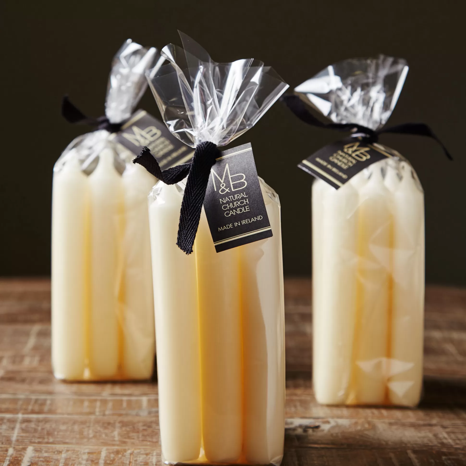 Candles & Diffusers>Meadows and Byrne Ivory Candle 6 Pack Small - Set Of 3