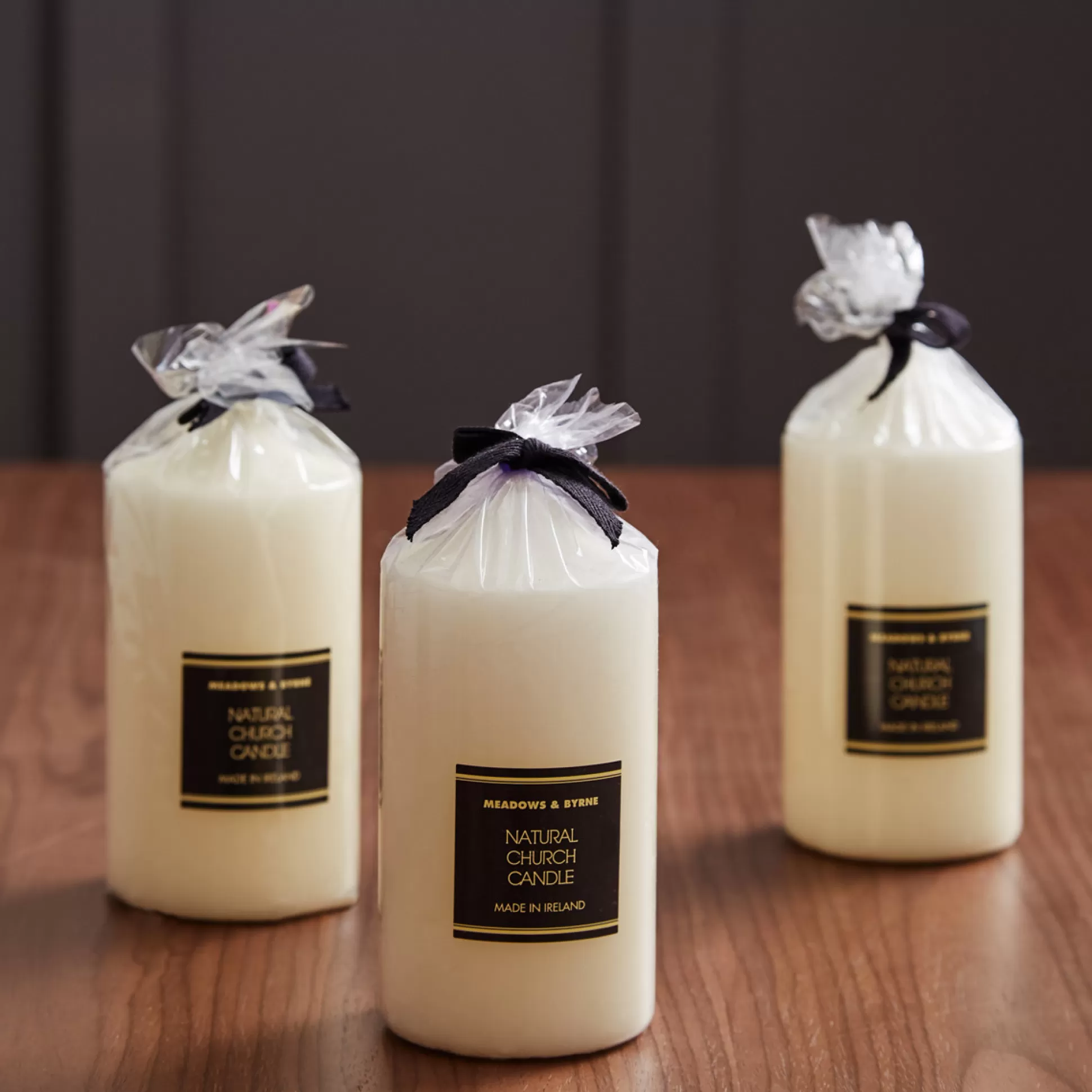 Candles & Diffusers>Meadows and Byrne Ivory Pillar Candle 15 X 8Cm - Set Of 3