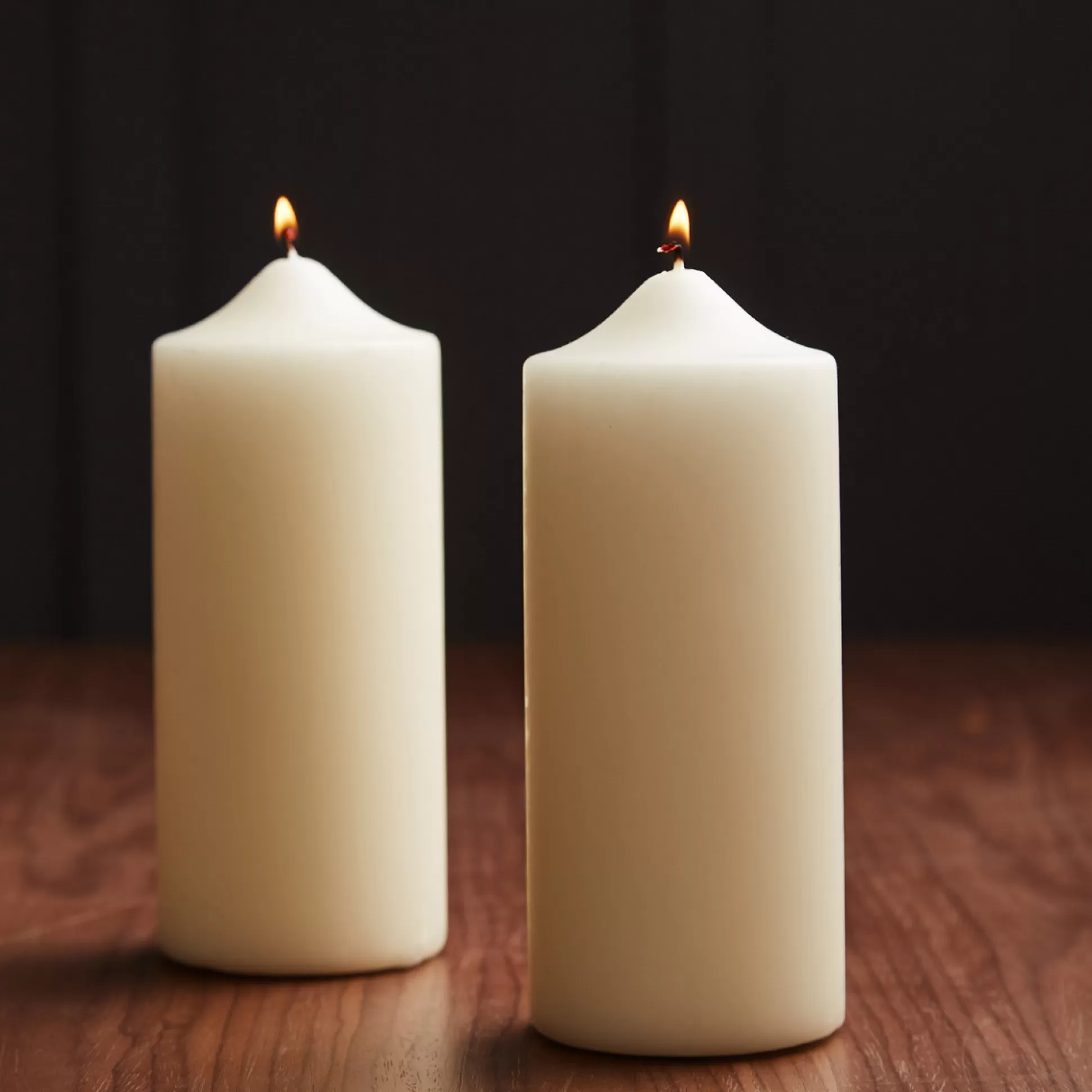 Candles & Diffusers>Meadows and Byrne Ivory Pillar Candle 20 X 8Cm - Set Of 2