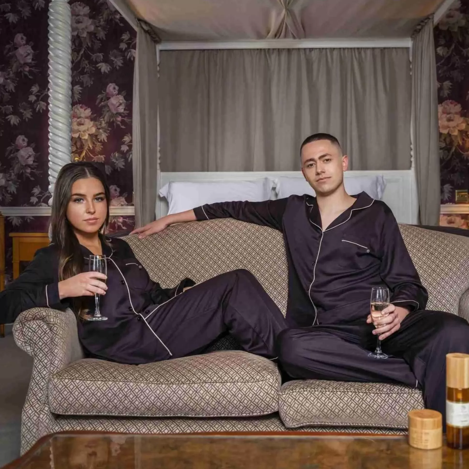 Pyjamas>Meadows and Byrne Jo Browne Bamboo Silk Pyjamas