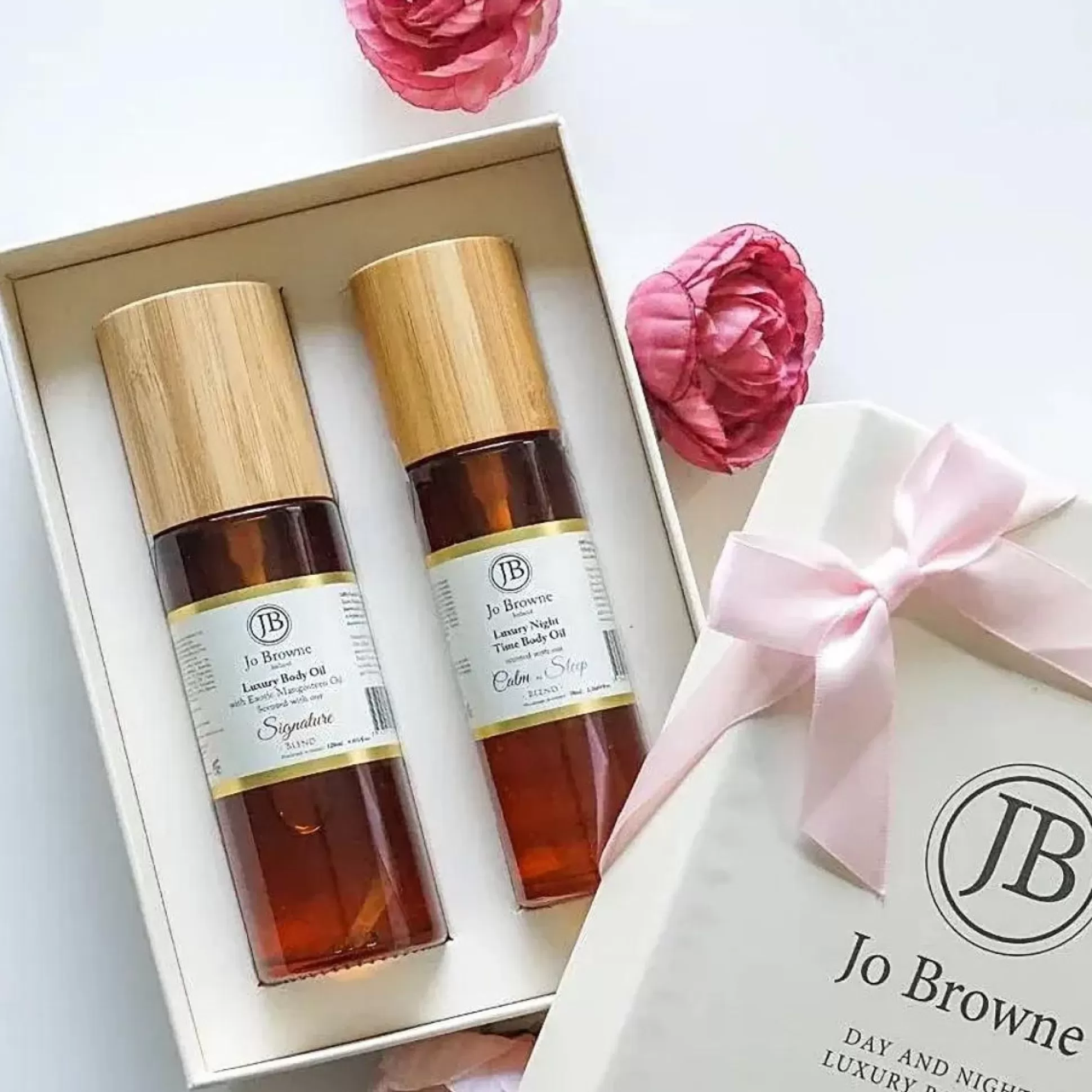 Beauty Gift Sets>Meadows and Byrne Jo Browne Day And Night Luxury Body Oil Gift Set