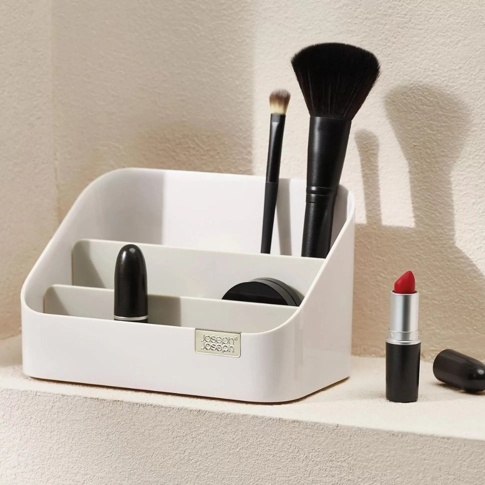 Bathroom Accessories>Meadows and Byrne Joseph Joseph Tiered Cosmetic Organizer - Shell