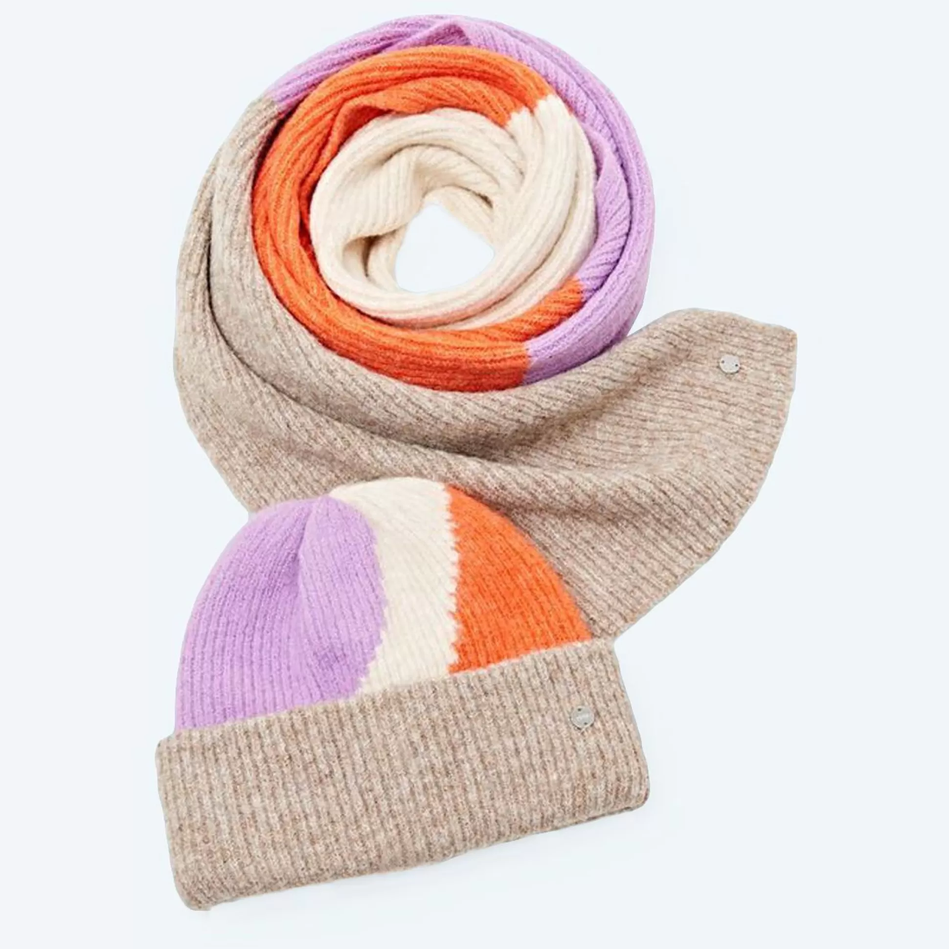 Hats, Scarves, Gloves>Meadows and Byrne Joy Hat & Scarf Gift Set Multicoloured