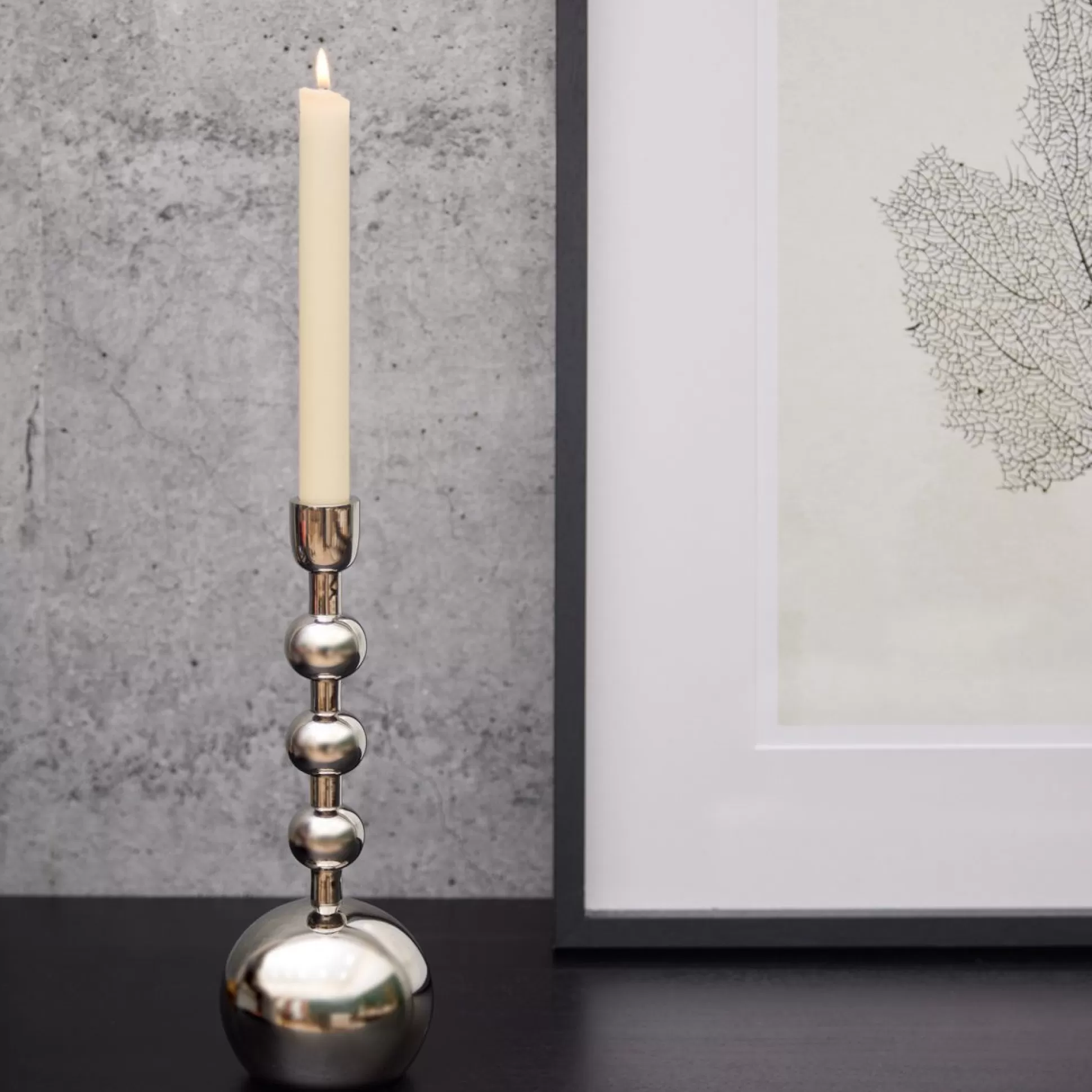 Candle Holders>Meadows and Byrne Jupiter Taper Candle Holder