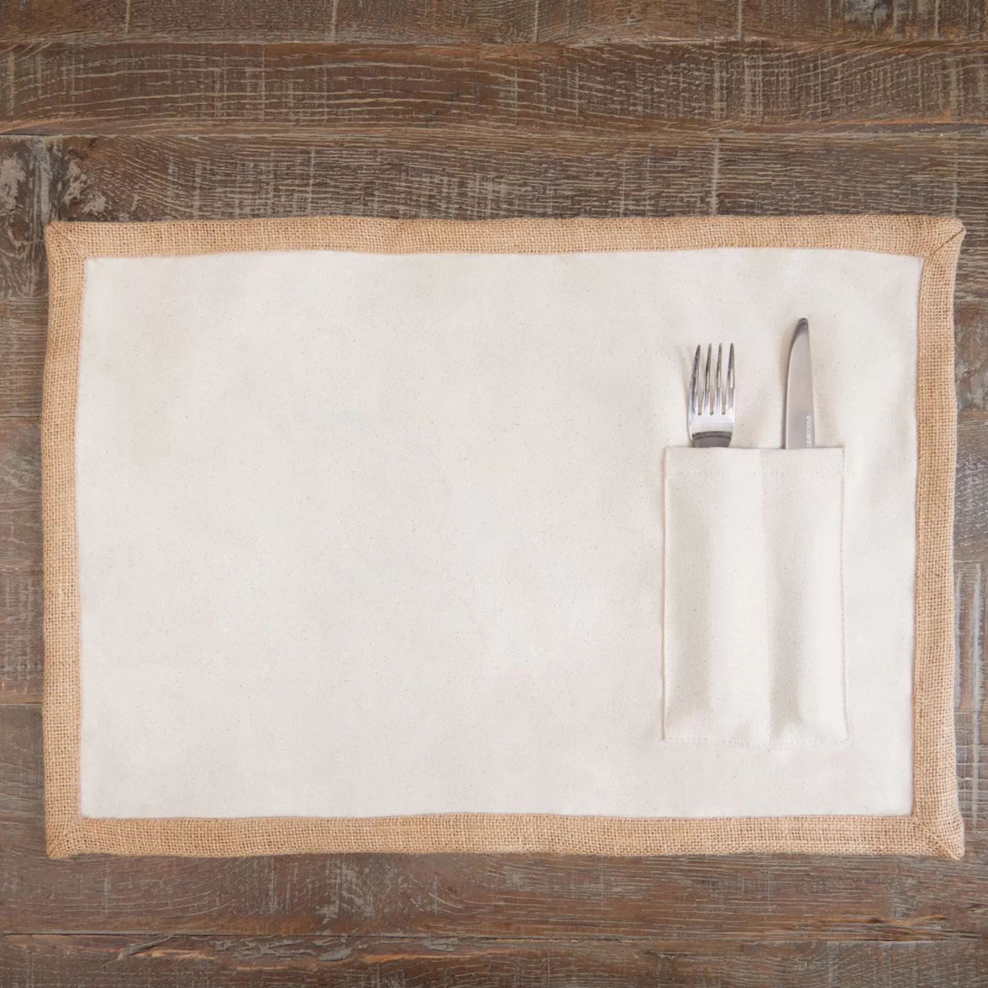 Table Linen>Meadows and Byrne Jute Border Placemat - Set Of 6