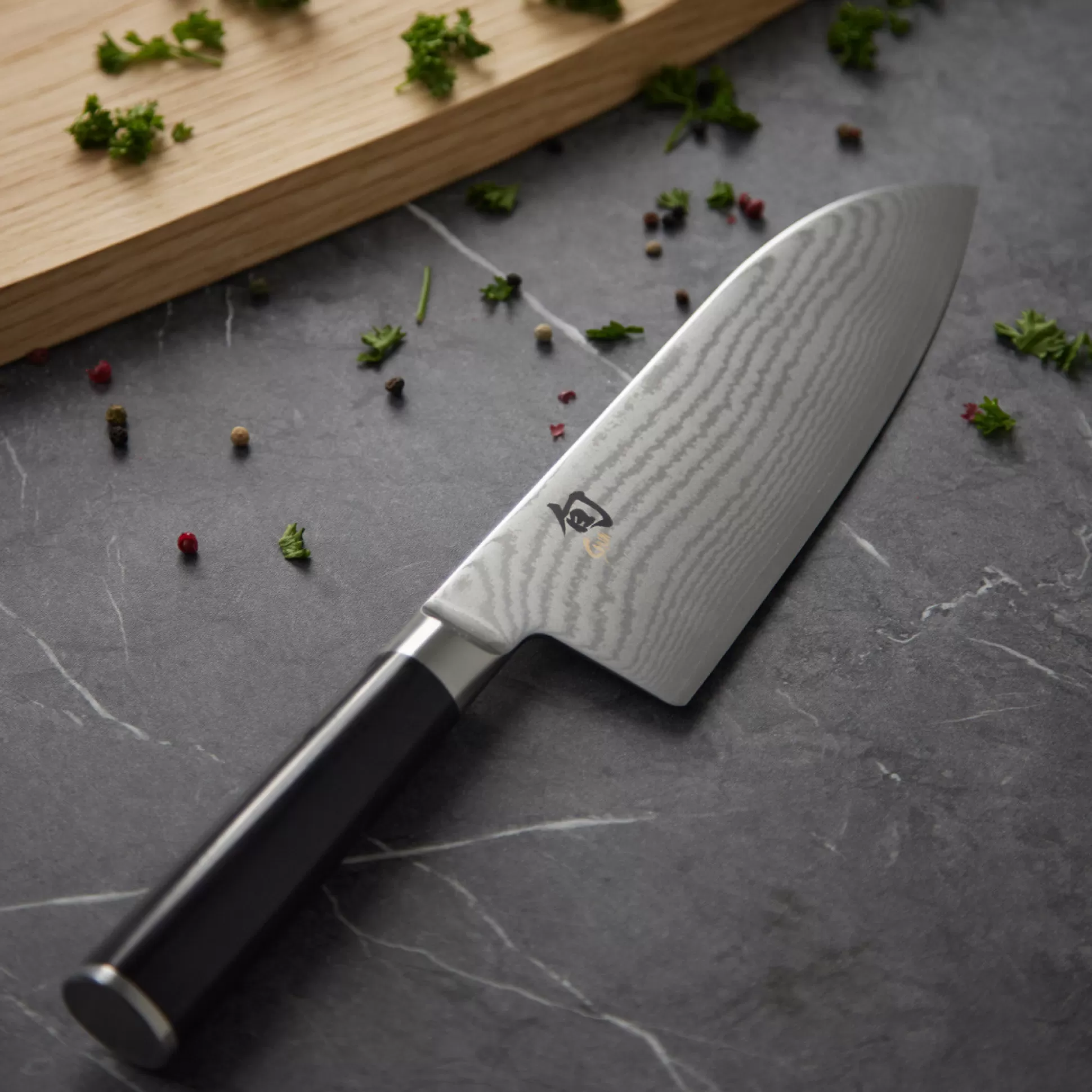 Knives&Knife Blocks>Meadows and Byrne Kai Wide Santoku 19Cm