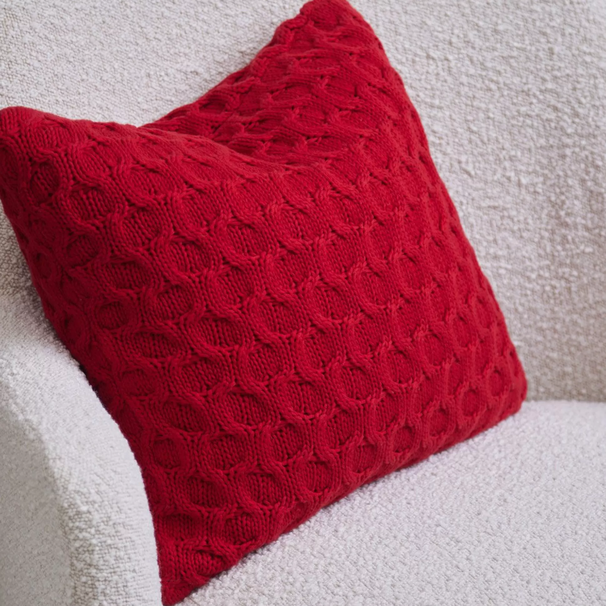 Cushions>Meadows and Byrne Kelly Cushion Red