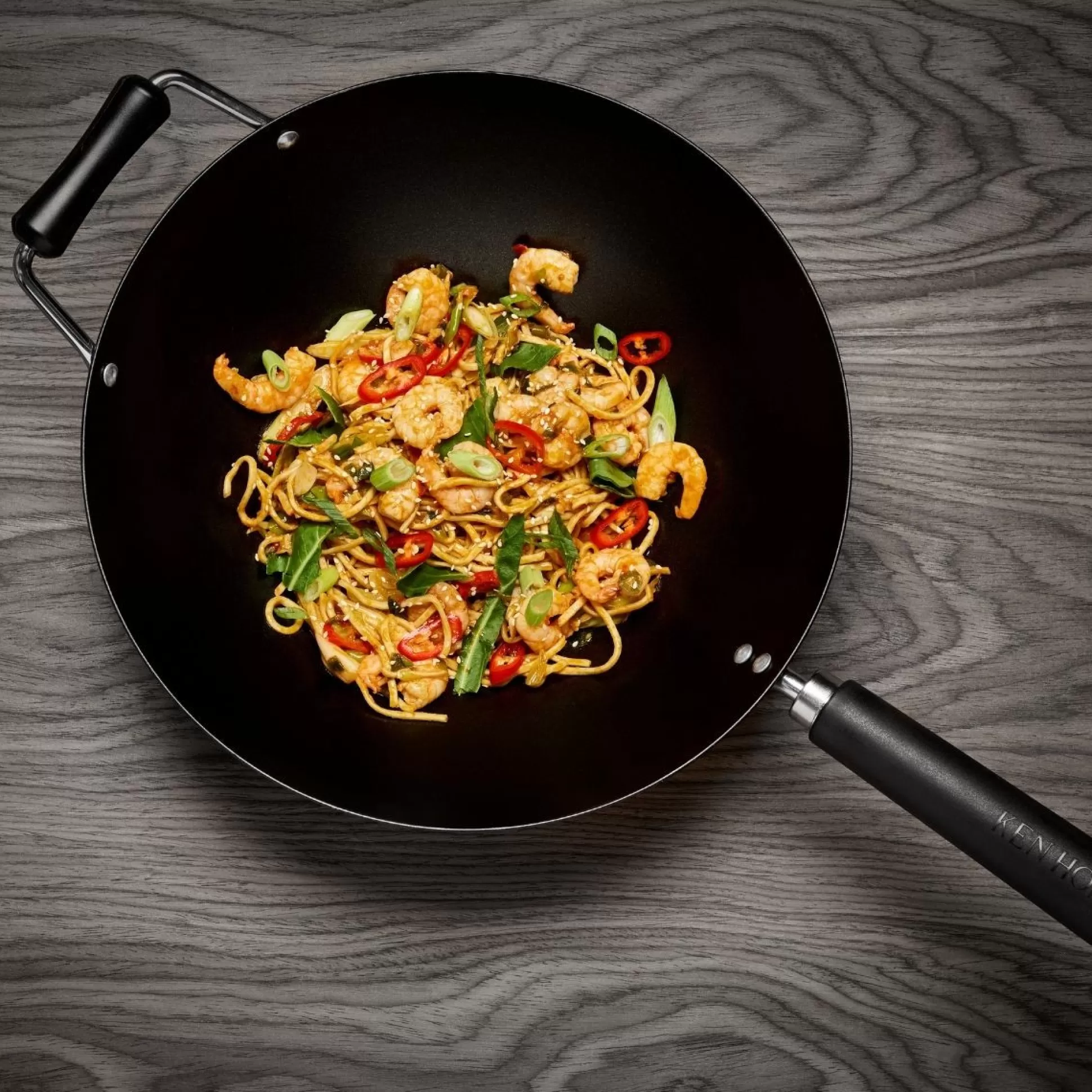 Cookware>Meadows and Byrne Ken Hom Excellence Wok - Set Of 4