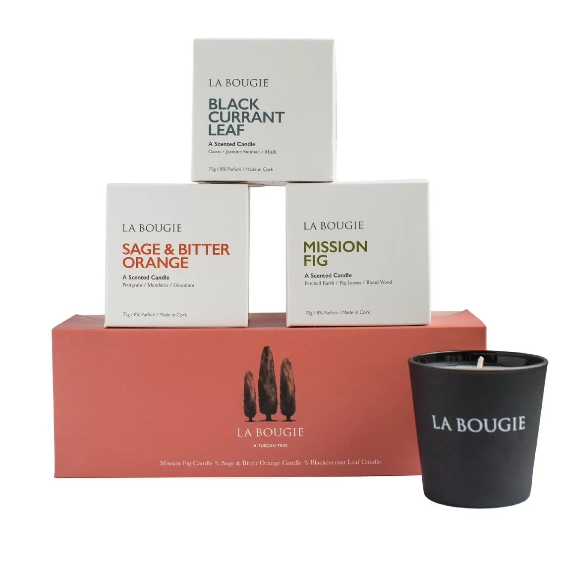 Scented Candles>Meadows and Byrne La Bougie - 3 Travel Candle Gift Set