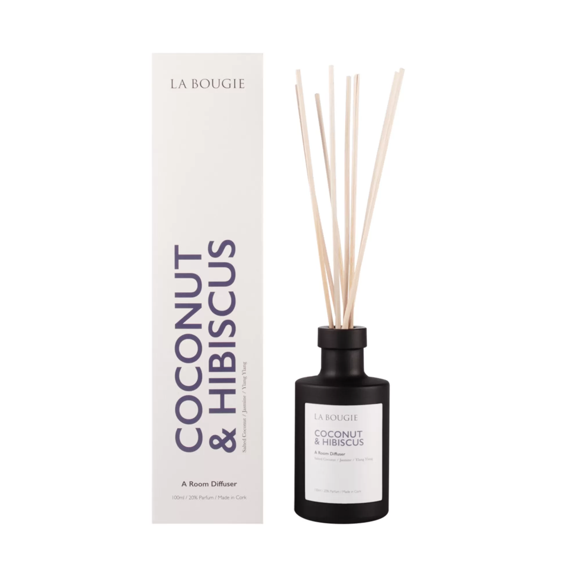 Candles & Diffusers>Meadows and Byrne La Bougie Coconut & Hibiscus Diffuser