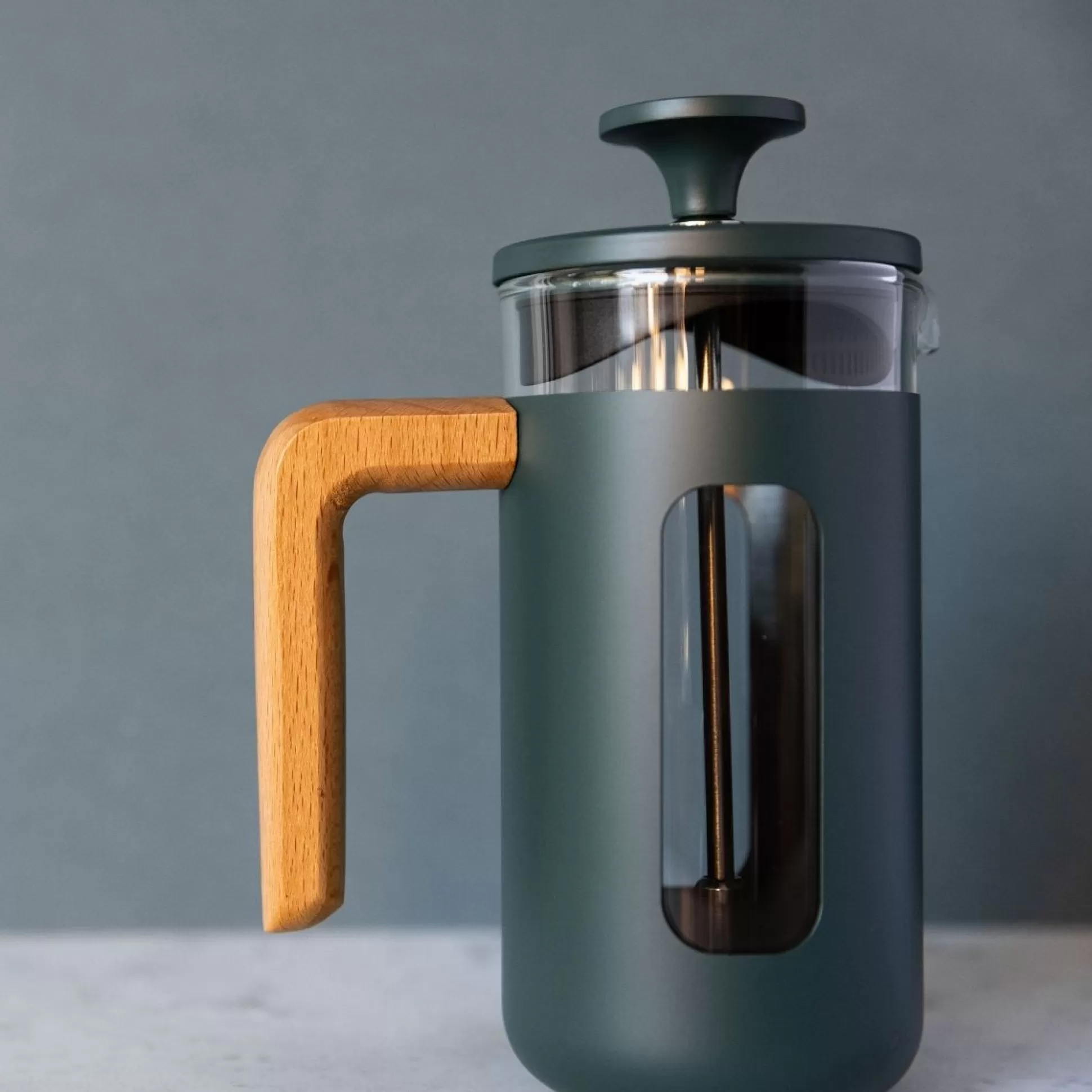 Coffee Machines & Accessories>Meadows and Byrne La Cafetiere Pisa Cafetiere, 3-Cup - Green