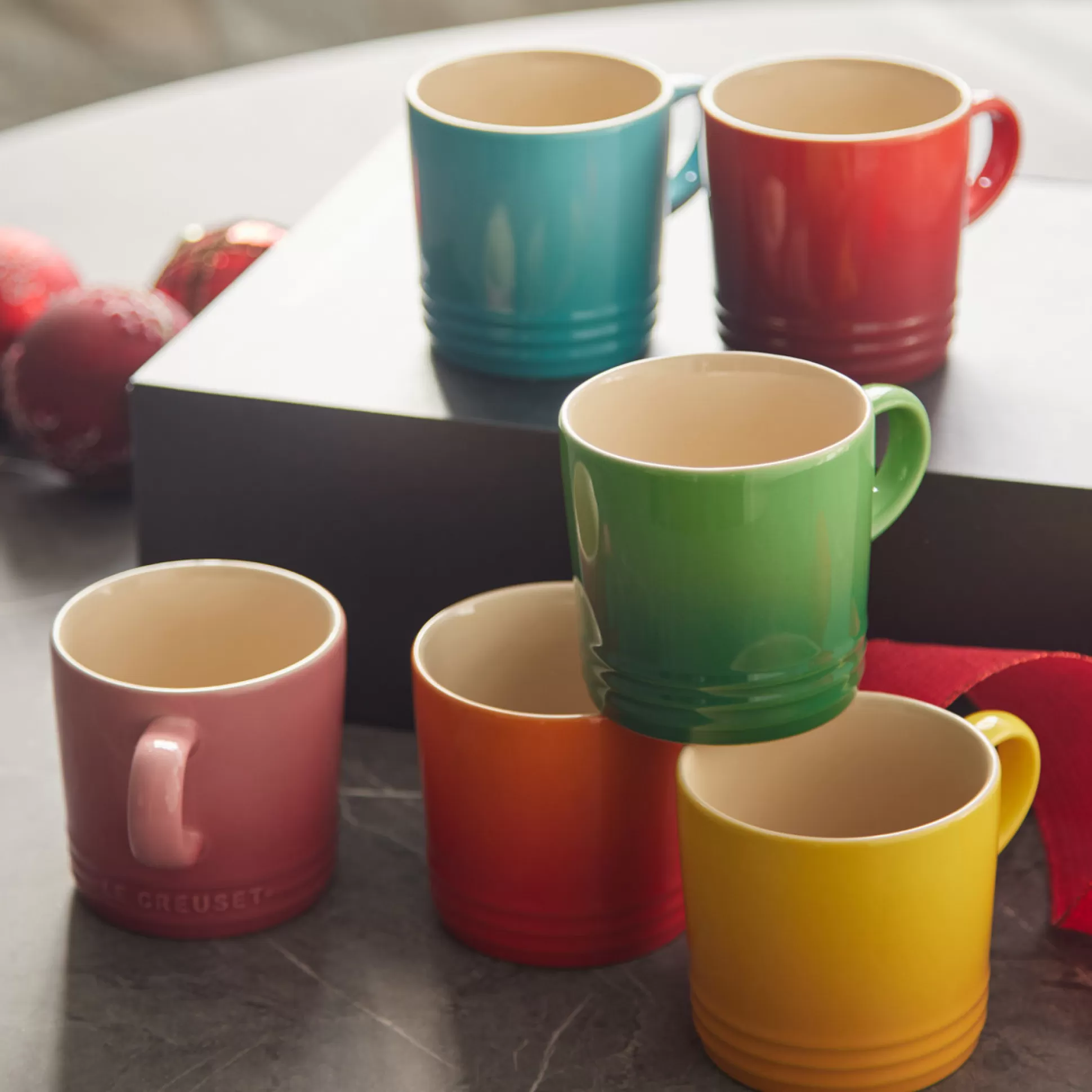 Mugs>Meadows and Byrne Le Cresuet Boxed - Set Of 6 Mugs