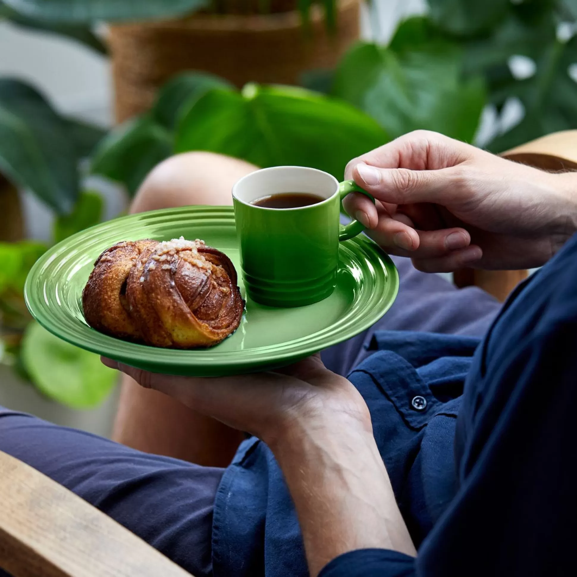Mugs>Meadows and Byrne Le Creuset Mug - Bamboo