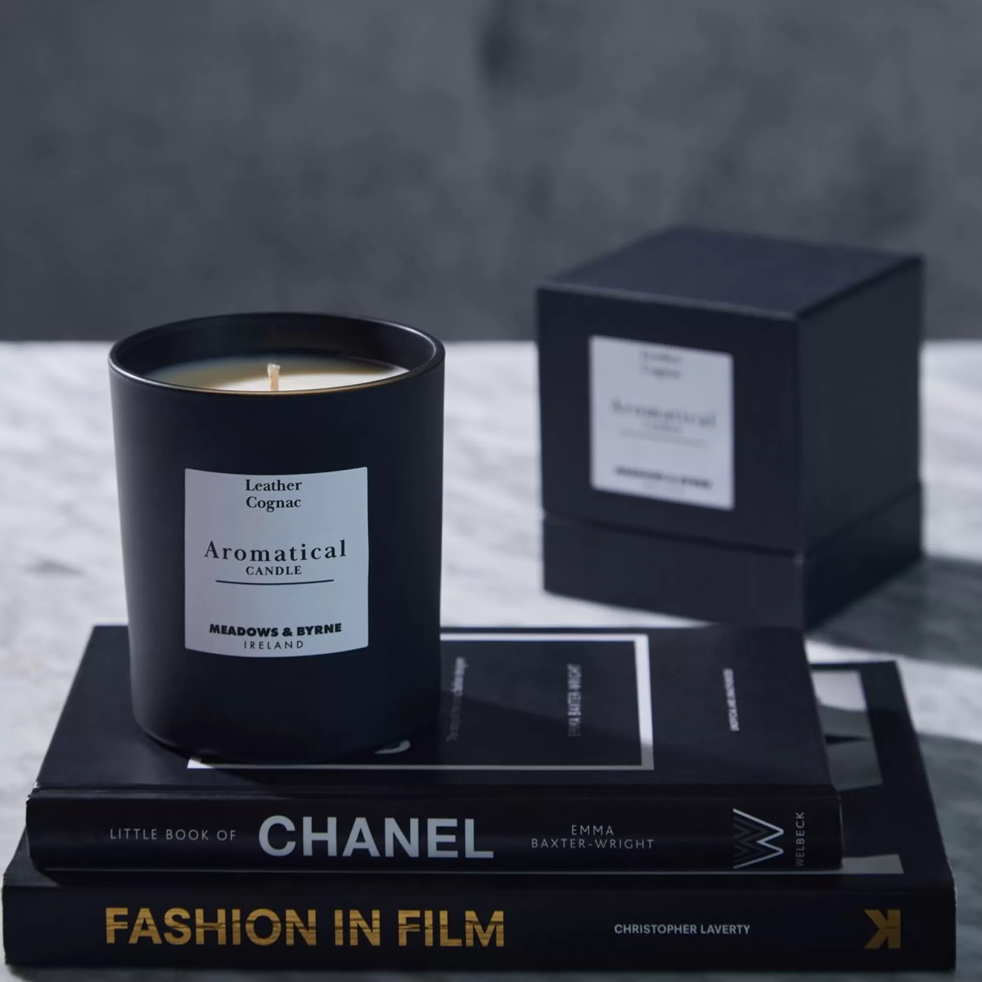 Scented Candles>Meadows and Byrne Leather & Cognac Candle