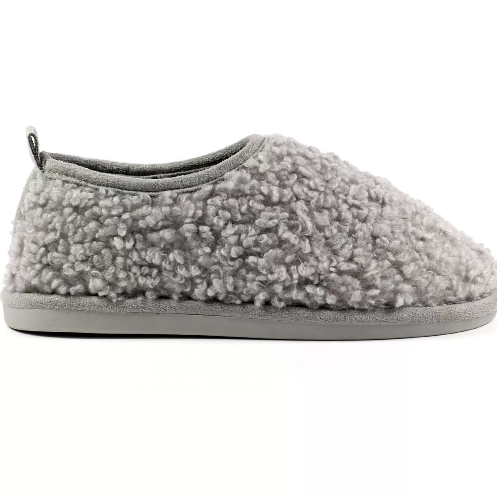 Slippers>Meadows and Byrne Lorella Shearling Slippers Grey
