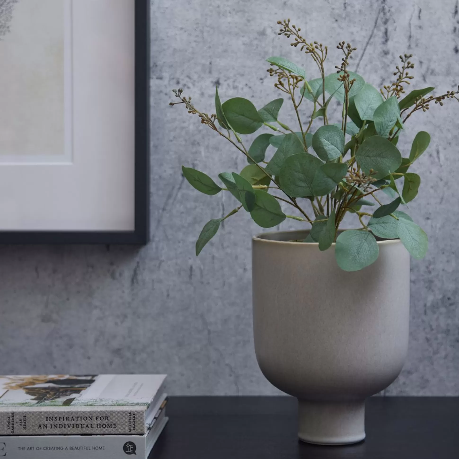 Decorative Vases>Meadows and Byrne Marin Vase In Harbour Grey