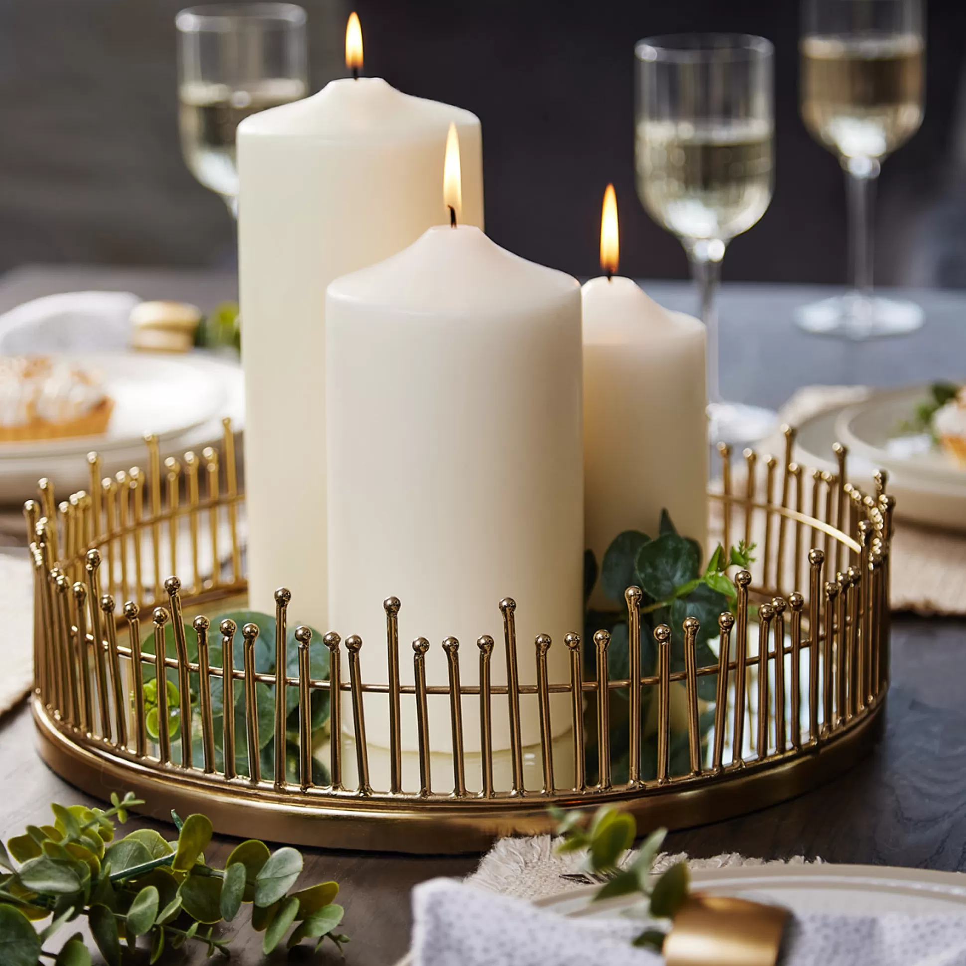 Candle Holders>Meadows and Byrne Marley Candle Tray
