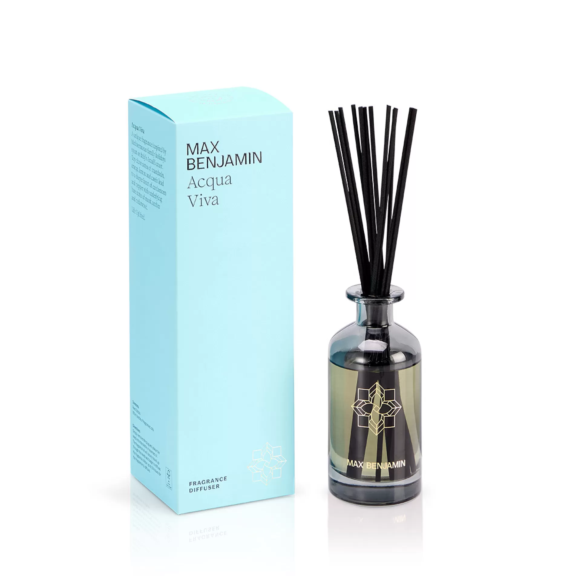 Candles & Diffusers>Meadows and Byrne Max Benjamin Acqua Viva Luxury 150Ml Diffuser