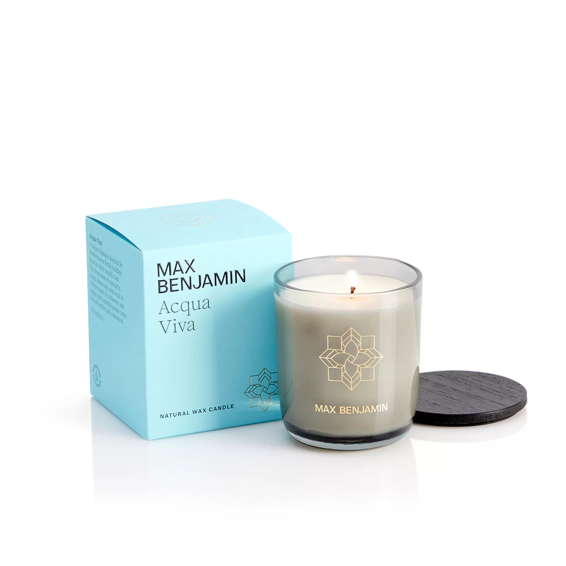 Scented Candles>Meadows and Byrne Max Benjamin Acqua Viva Luxury Candle & Lid