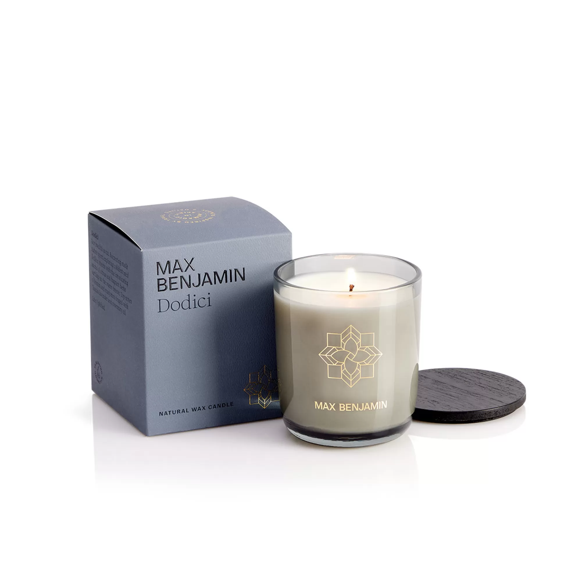 Scented Candles>Meadows and Byrne Max Benjamin Dodici Luxury Candle & Lid