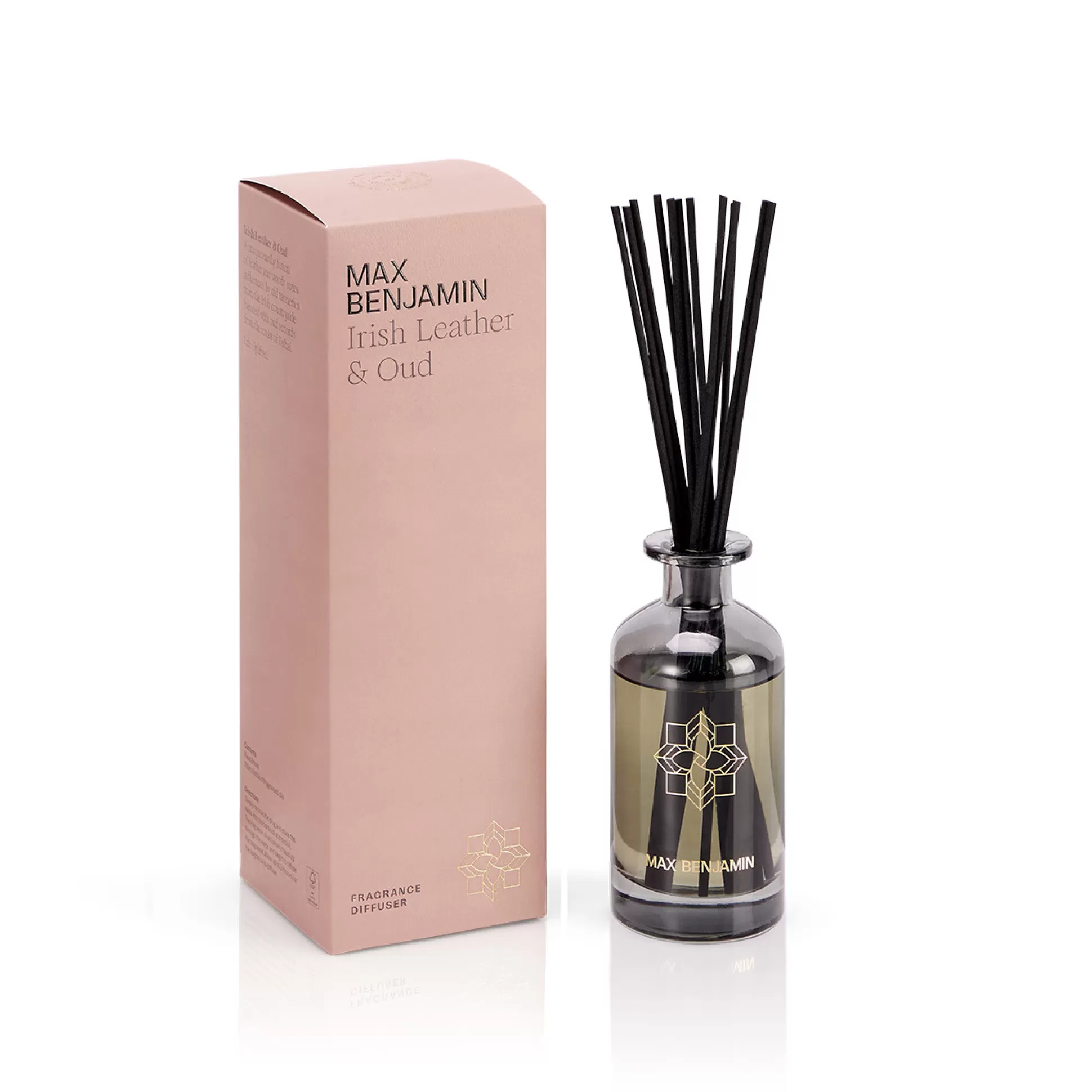 Candles & Diffusers>Meadows and Byrne Max Benjamin Irish Leather & Oud Luxury 150Ml Diffuser