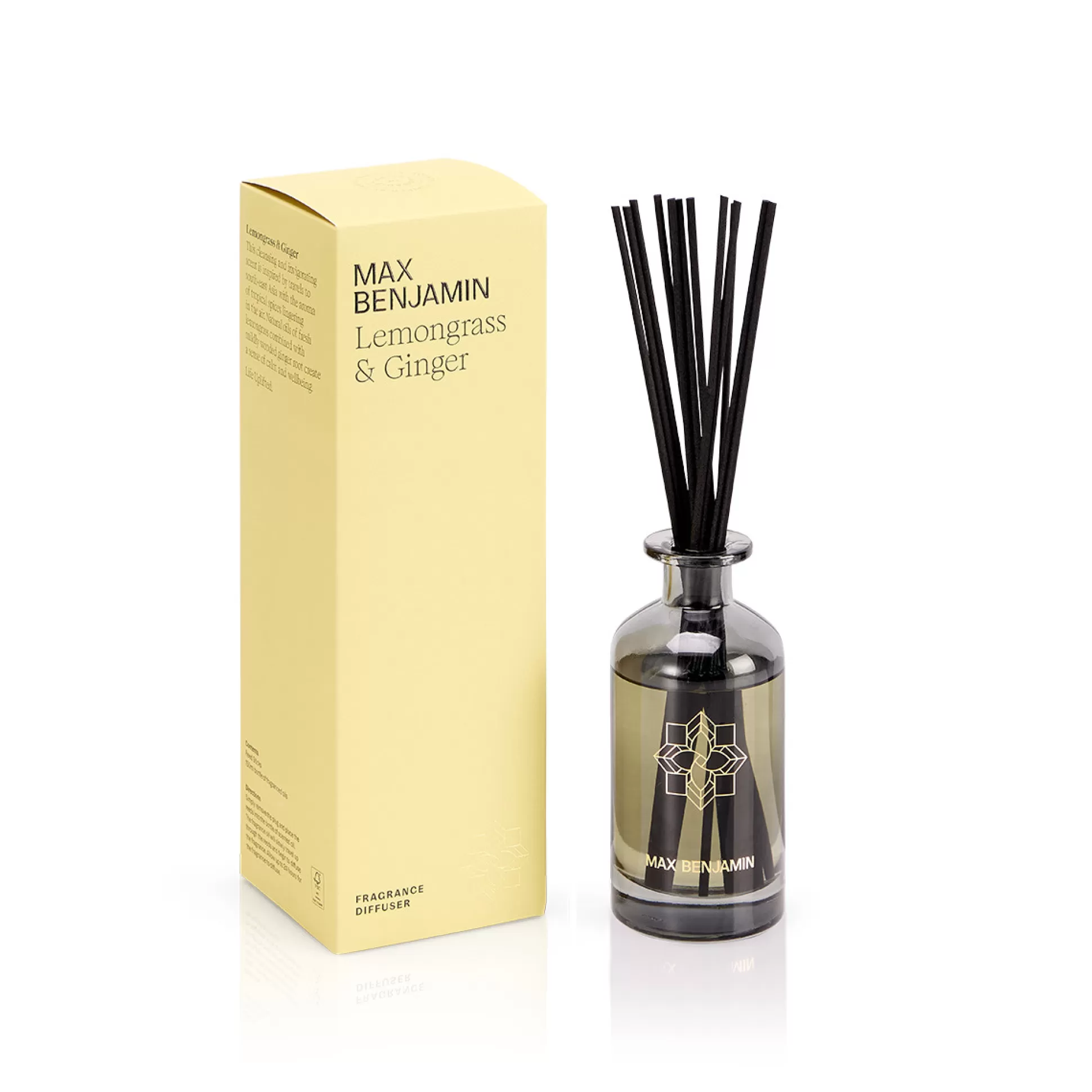 Candles & Diffusers>Meadows and Byrne Max Benjamin Lemongrass & Ginger Luxury 150Ml Diffuser