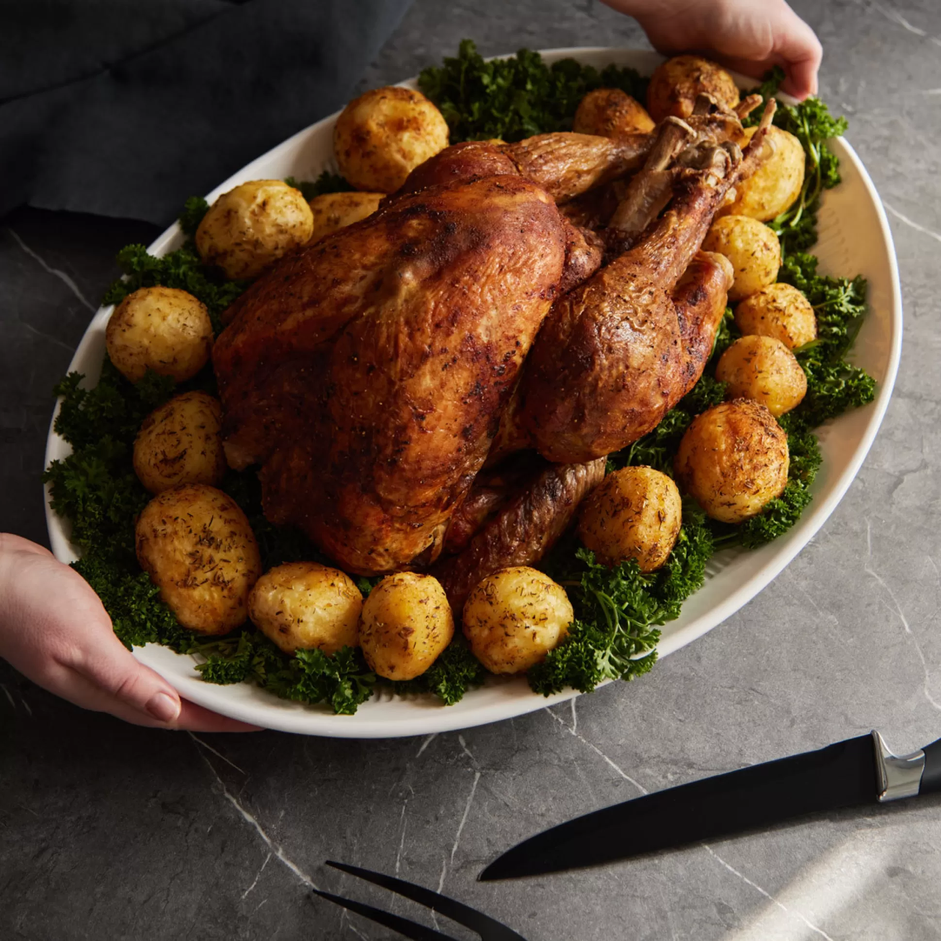 Plates>Meadows and Byrne Mia Celebration Oval Platter 51X37Cm