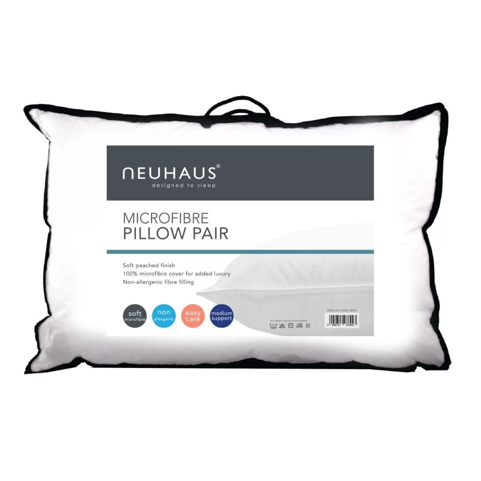 Pillow & Pillowcases>Meadows and Byrne Microfibre Pillow - Set Of 2