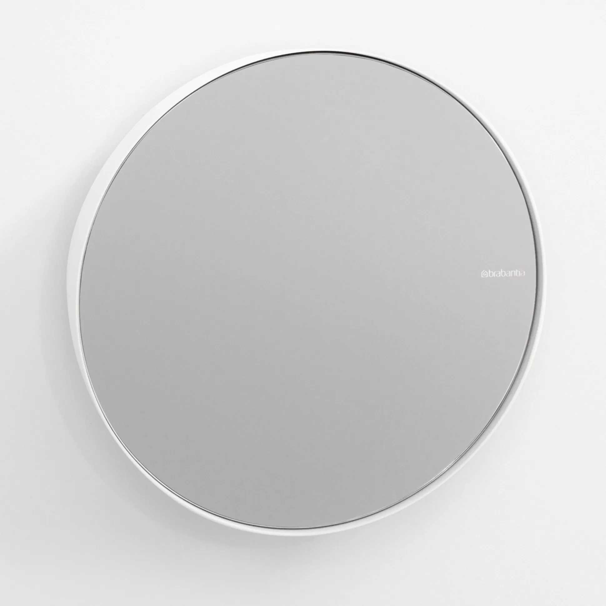 Mirrors>Meadows and Byrne Mindset Bathroom Round Mirror White