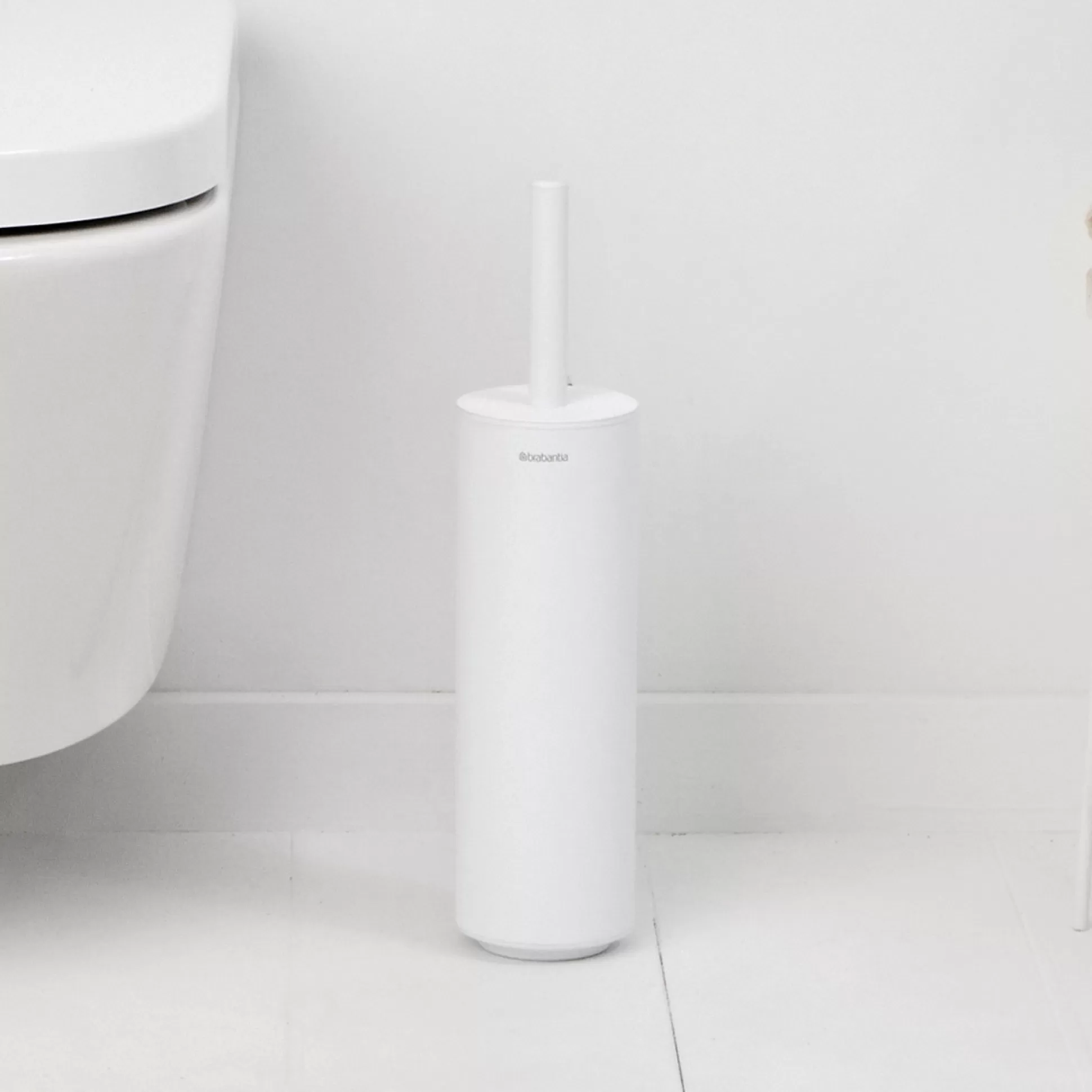 Bathroom Accessories>Meadows and Byrne Mindset Toilet Brush And Holder - White