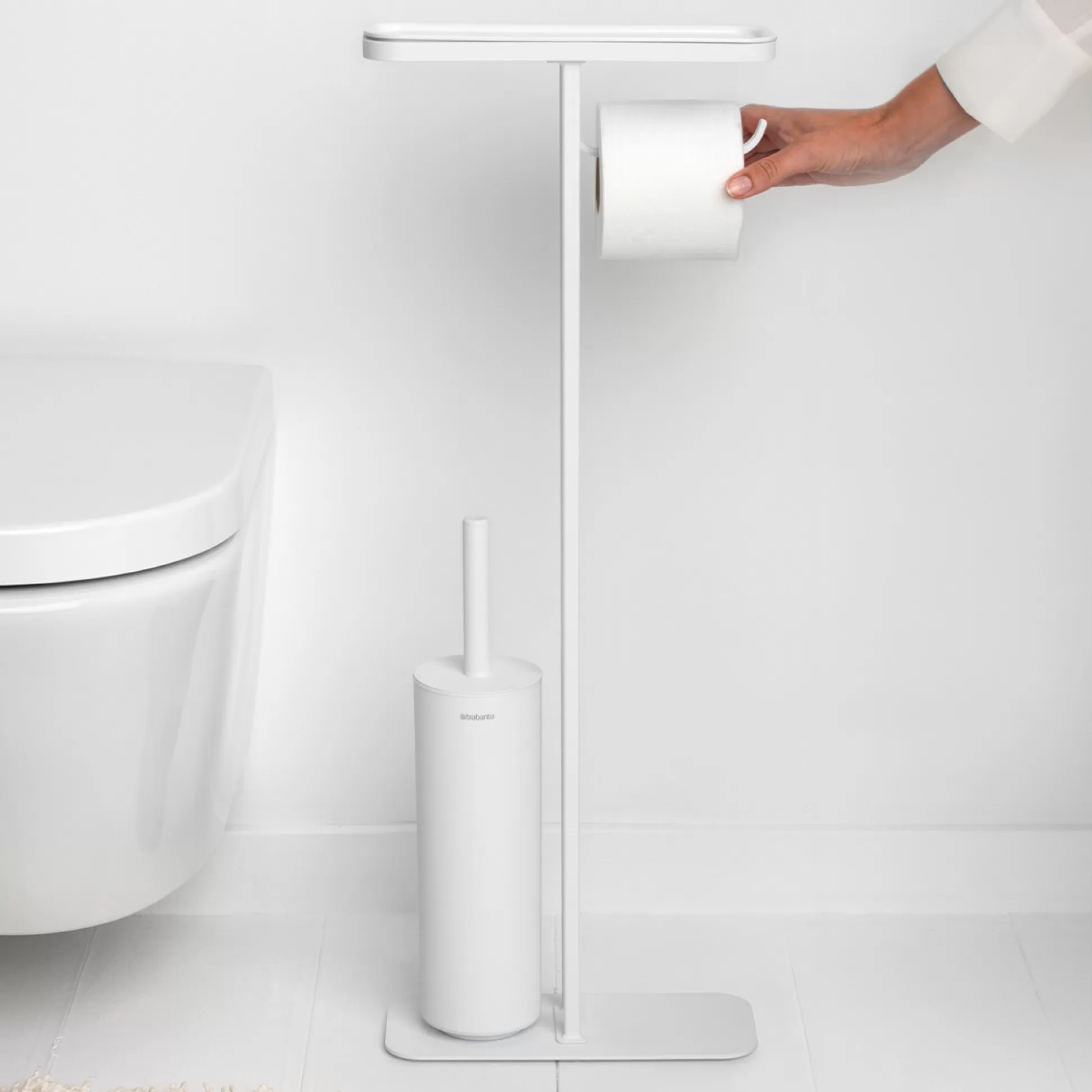 Bathroom Accessories>Meadows and Byrne Mindset Toilet Butler - White