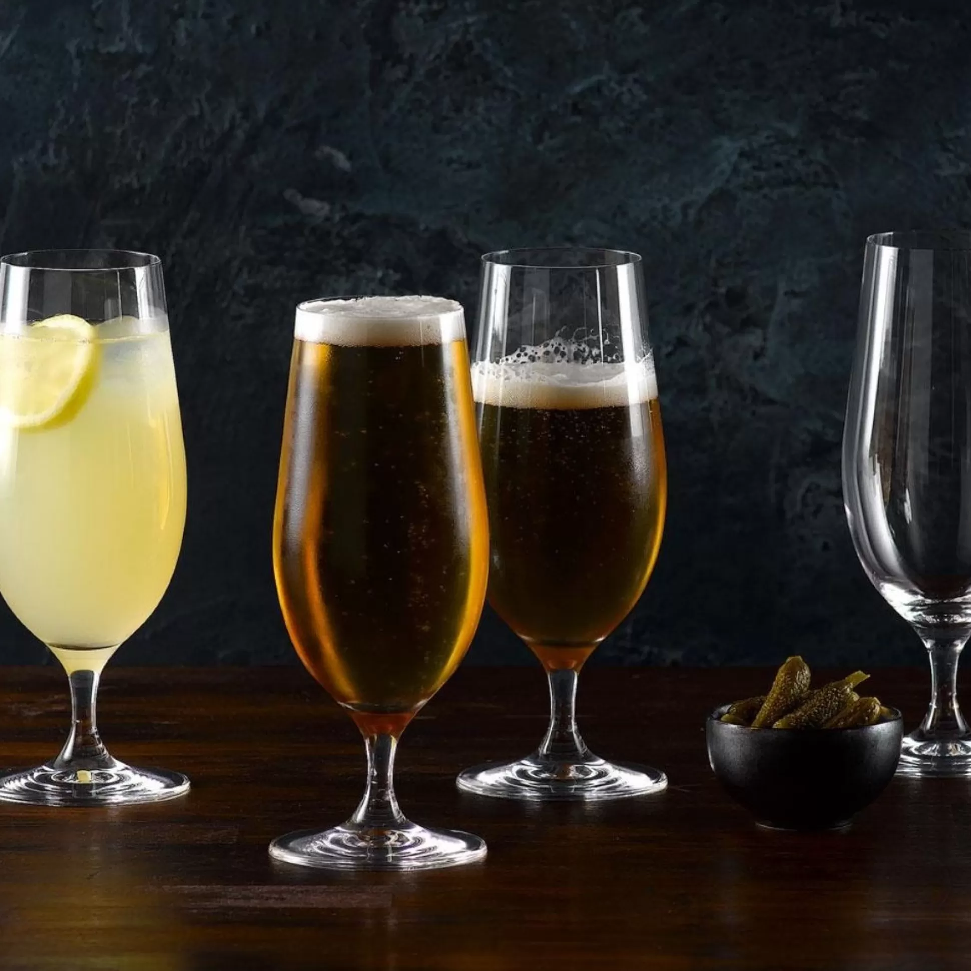 Glassware&Wine Glasses>Meadows and Byrne Moments By Waterford Beer Glasses - Set Of 4