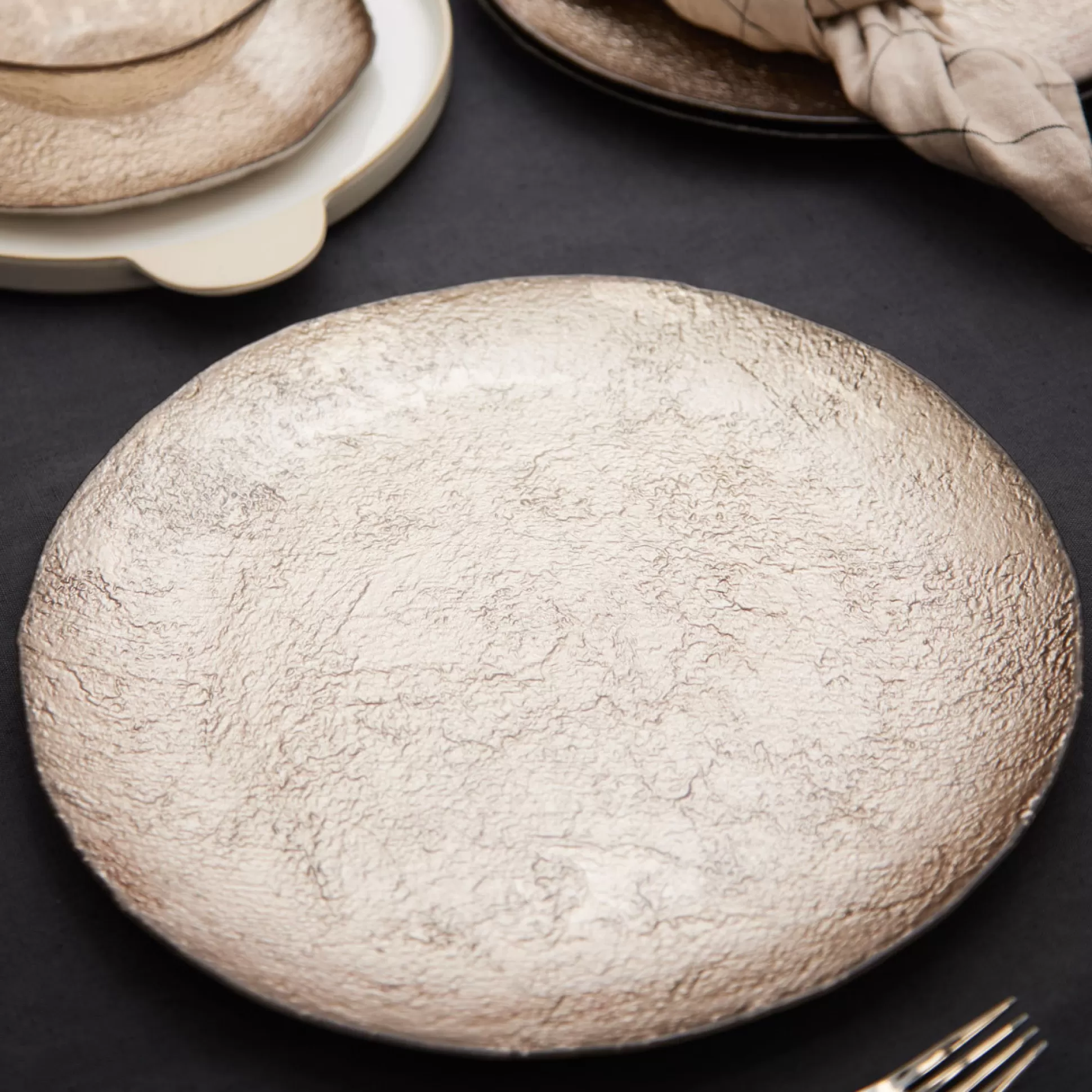 Plates>Meadows and Byrne Moon Plate In Spiced Gold