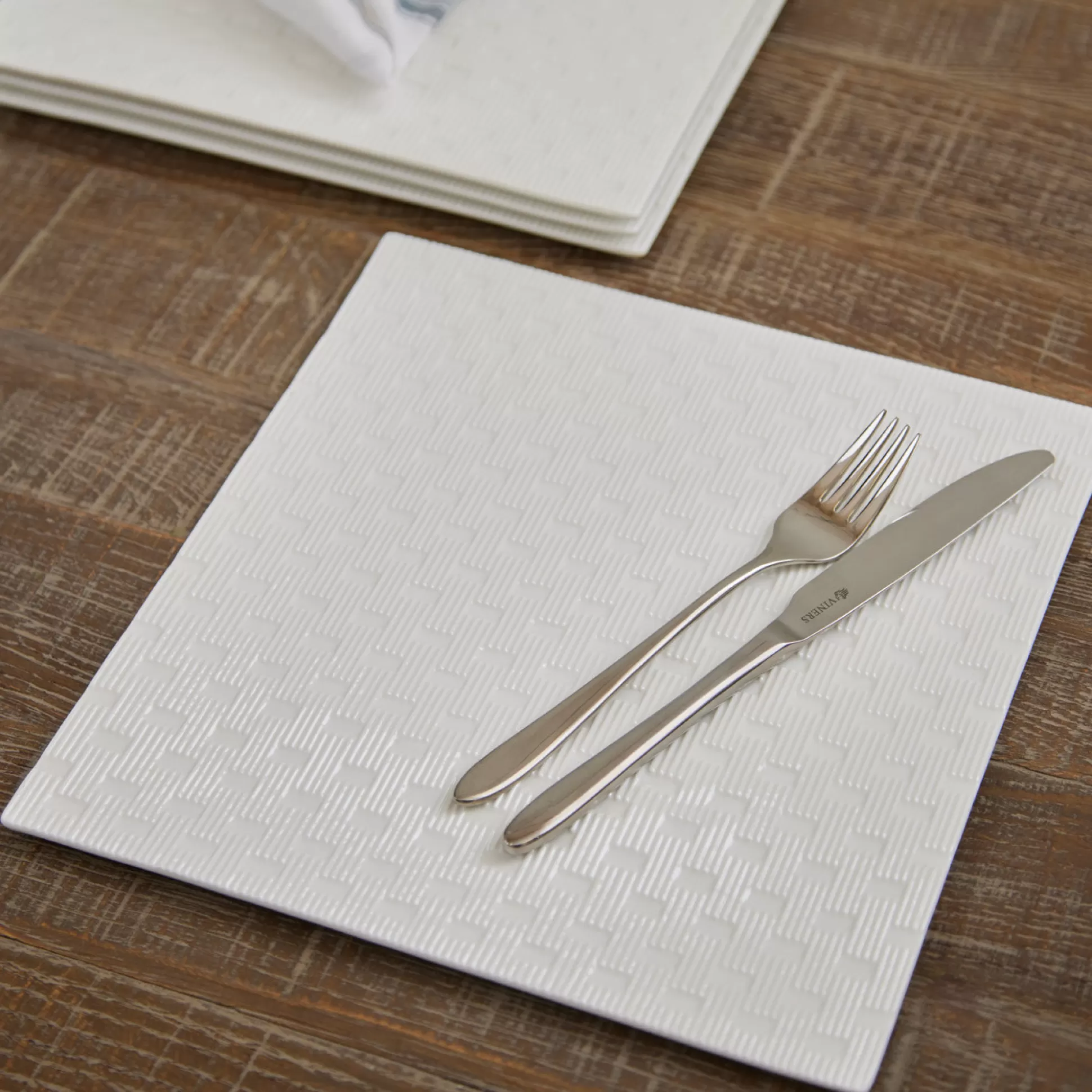 Plates>Meadows and Byrne Mosaic Line Square Plate - Set Of 4