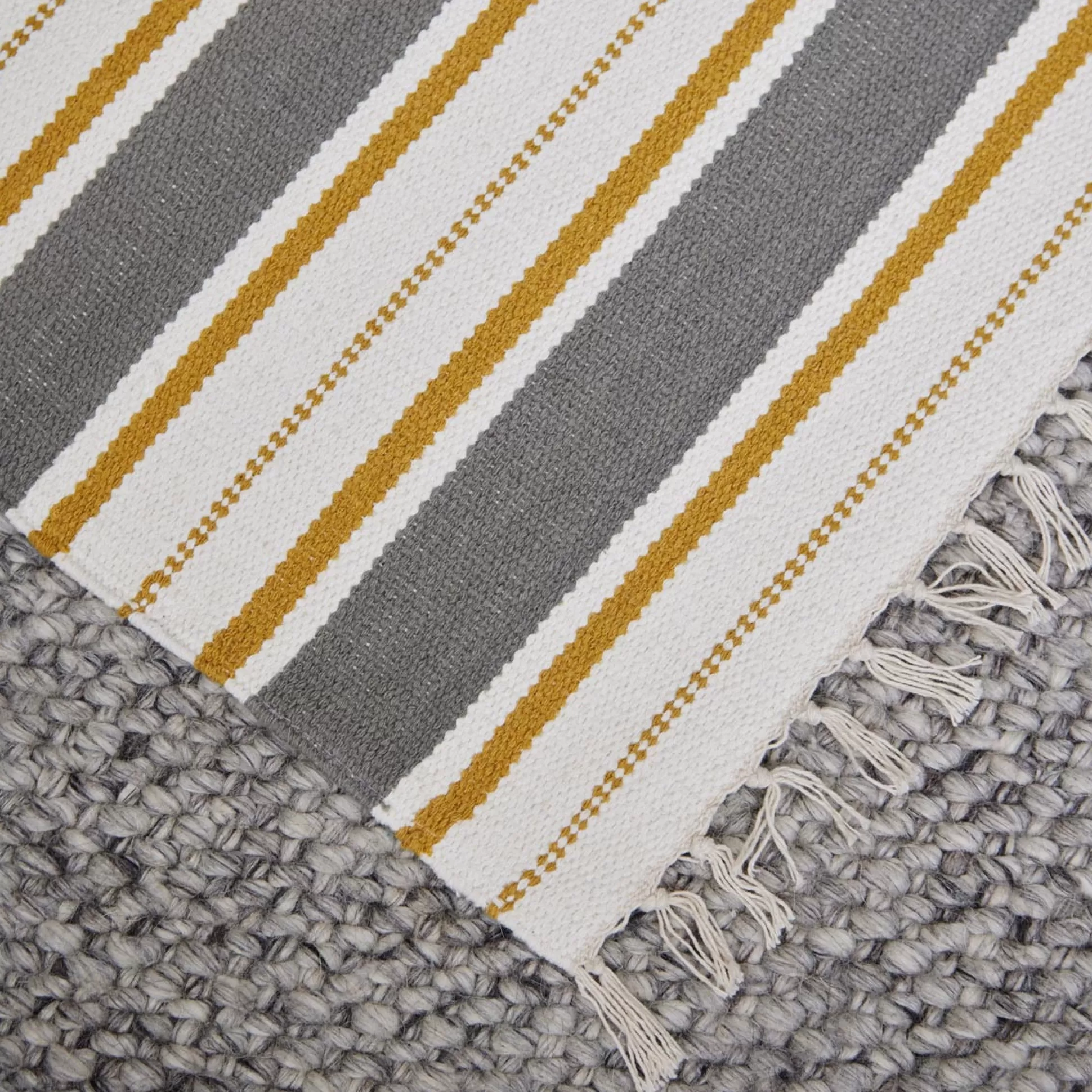 Rugs & Door Mats>Meadows and Byrne Musa Honey Stripe Runner