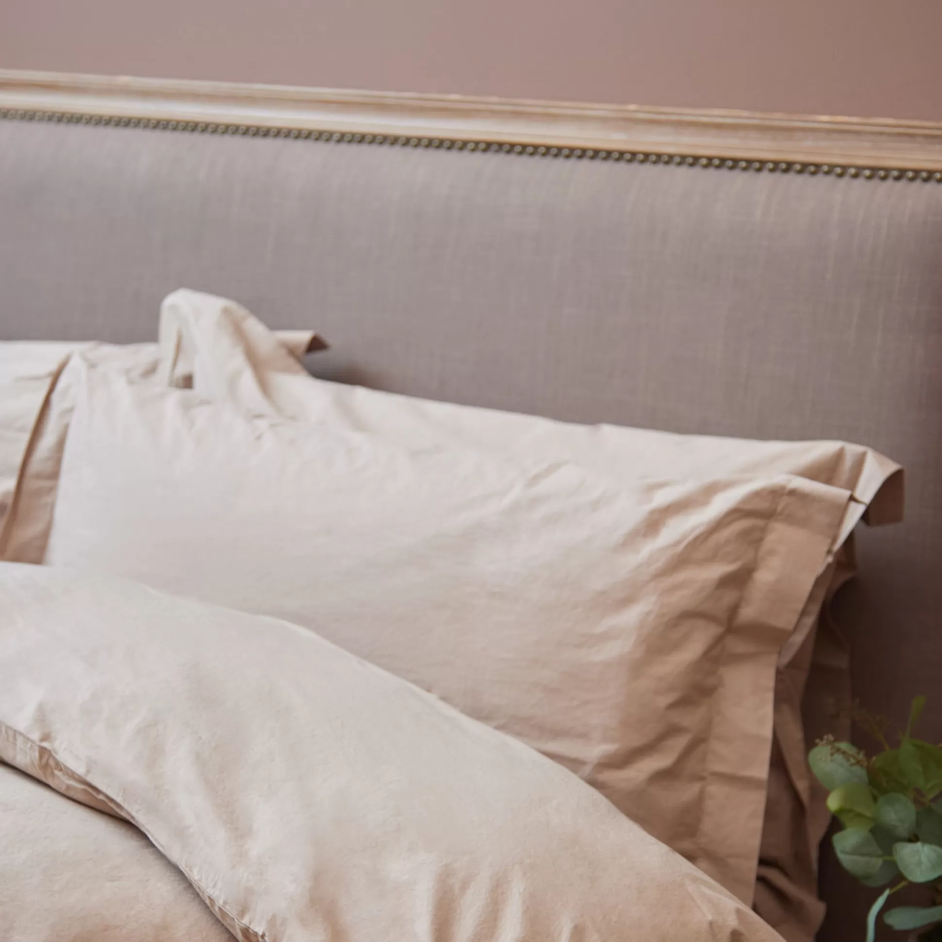 Duvet & Duvet Covers>Meadows and Byrne Nala Washed Cotton Duvet Set - Light Taupe Collection