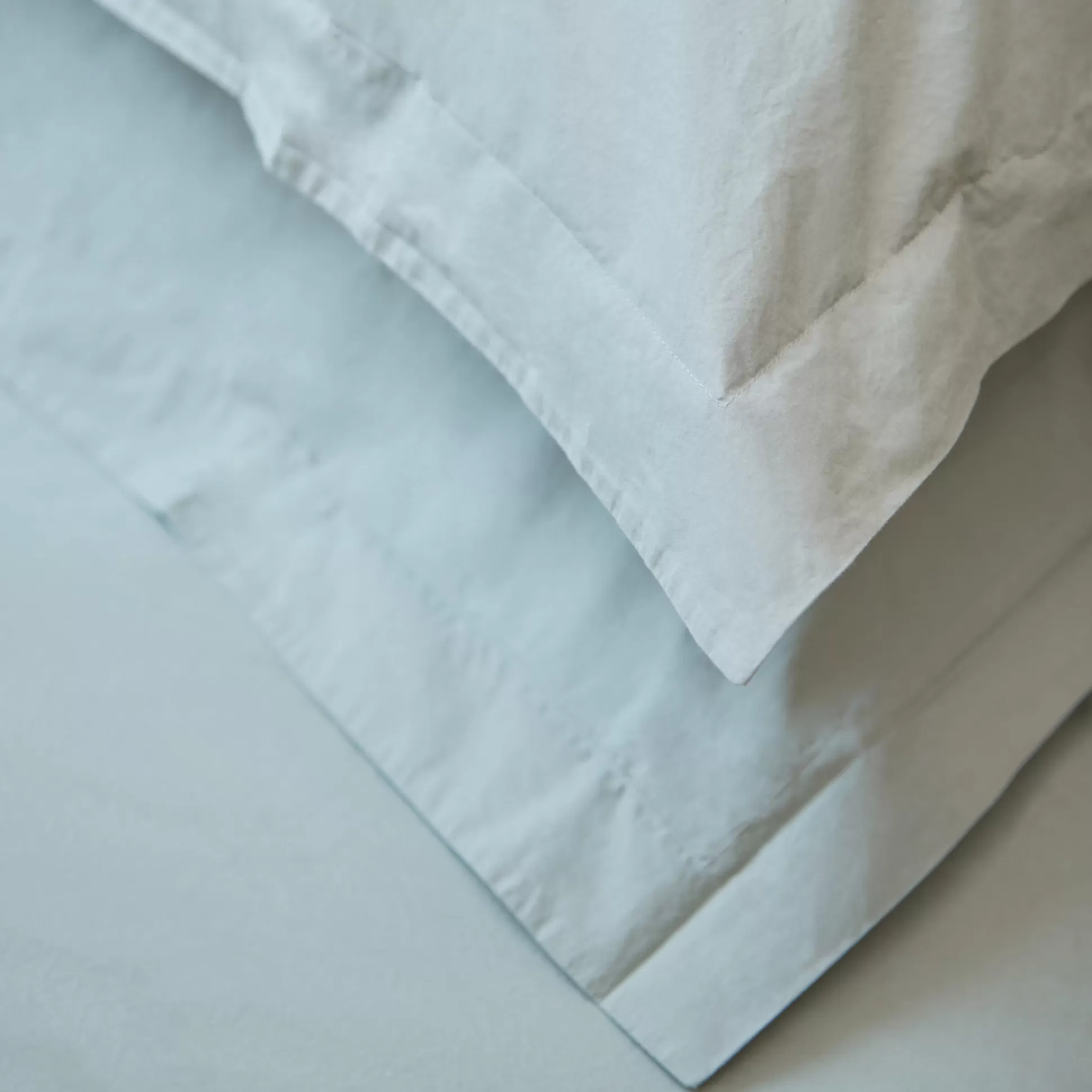 Pillow & Pillowcases>Meadows and Byrne Nala Washed Cotton Pillowcase Pair - Sage Green