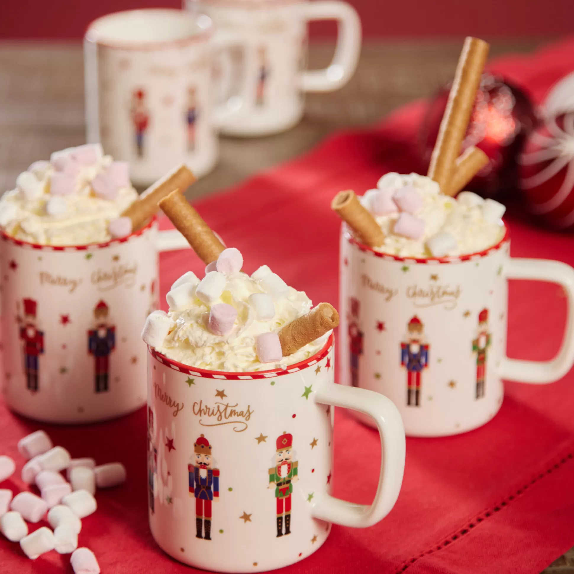 Mugs>Meadows and Byrne Nutcracker Mug - Set Of 6