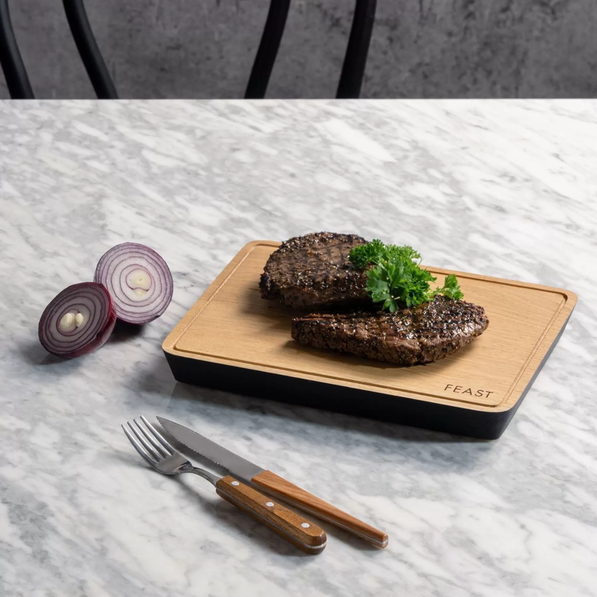 Chopping Boards>Meadows and Byrne Oak Steak Board