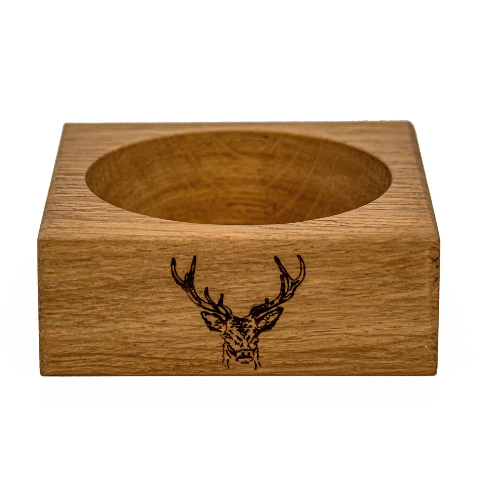 Bar Accessories>Meadows and Byrne Oak Wine Bottle Holder - Stag